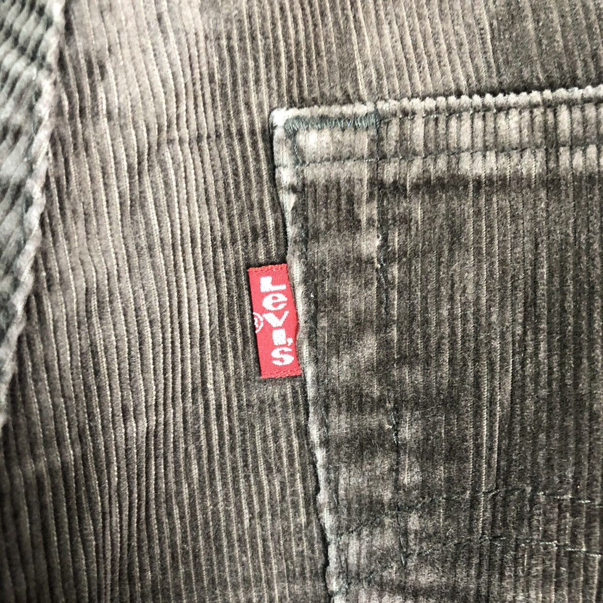 Levi's DLL Levi’s Corduroy Dark Brown Denim Pants #c116 Size US 35 - 9 Thumbnail
