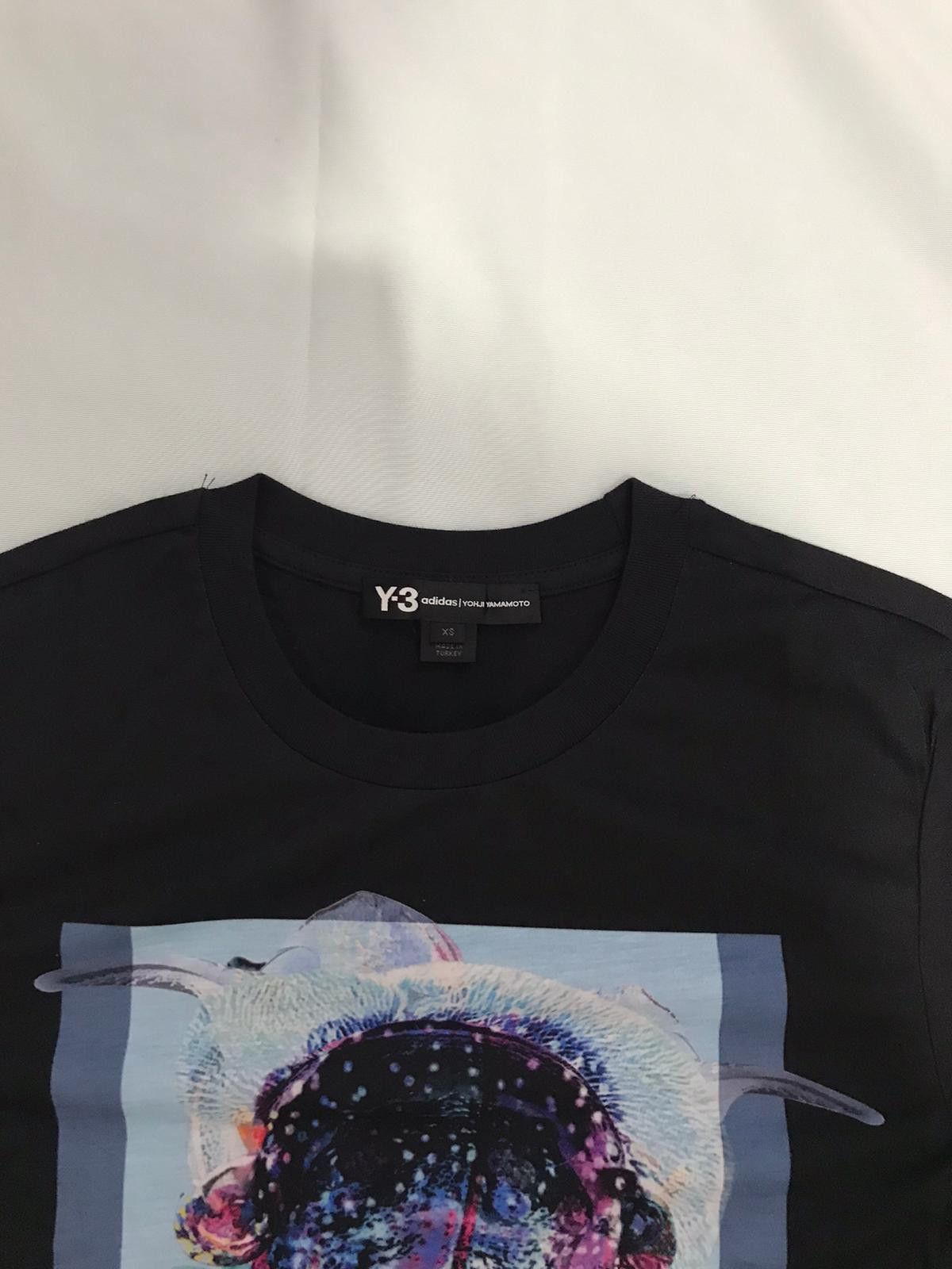 Yohji Yamamoto Y-3 & Adidas Black Printed T-Shirts Size US XS / EU 42 / 0 - 4 Thumbnail