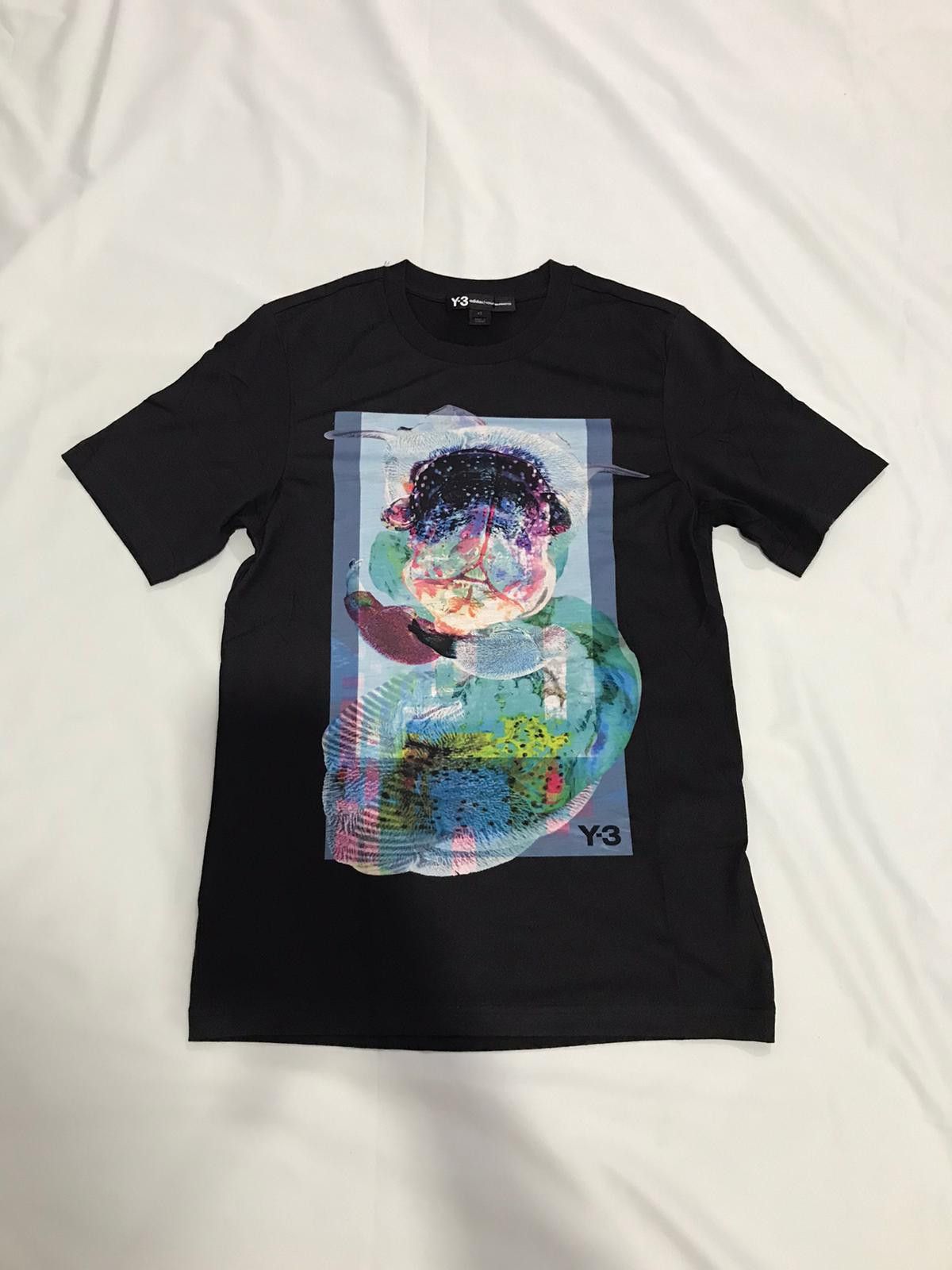 Yohji Yamamoto Y-3 & Adidas Black Printed T-Shirts Size US XS / EU 42 / 0 - 3 Thumbnail