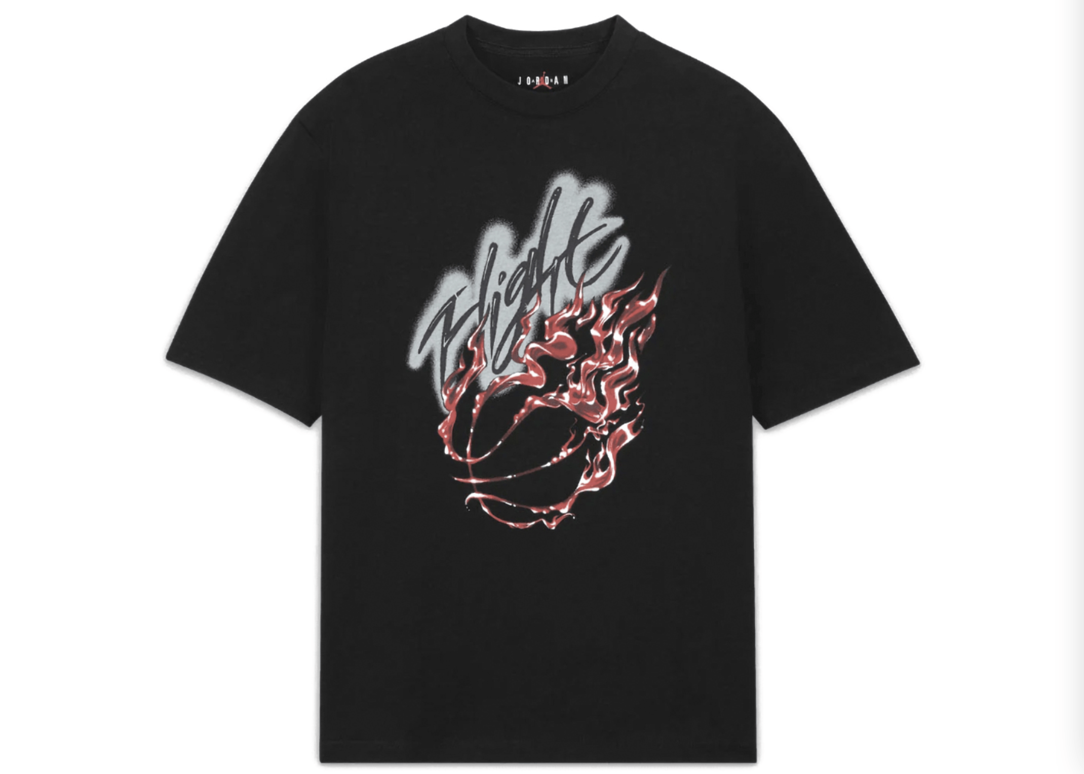 image of Jordan Travis Scott Travis Scott Jordan Flight Graphic Tee in Black, Men's (Size 2XL)