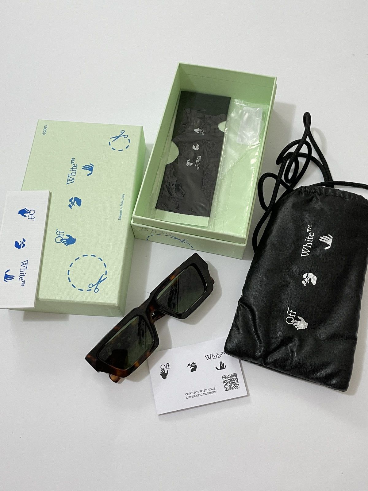 Off-White Off-White Marfa Rectangular-frame Sunglasses Tortoiseshell Size ONE SIZE - 8 Thumbnail