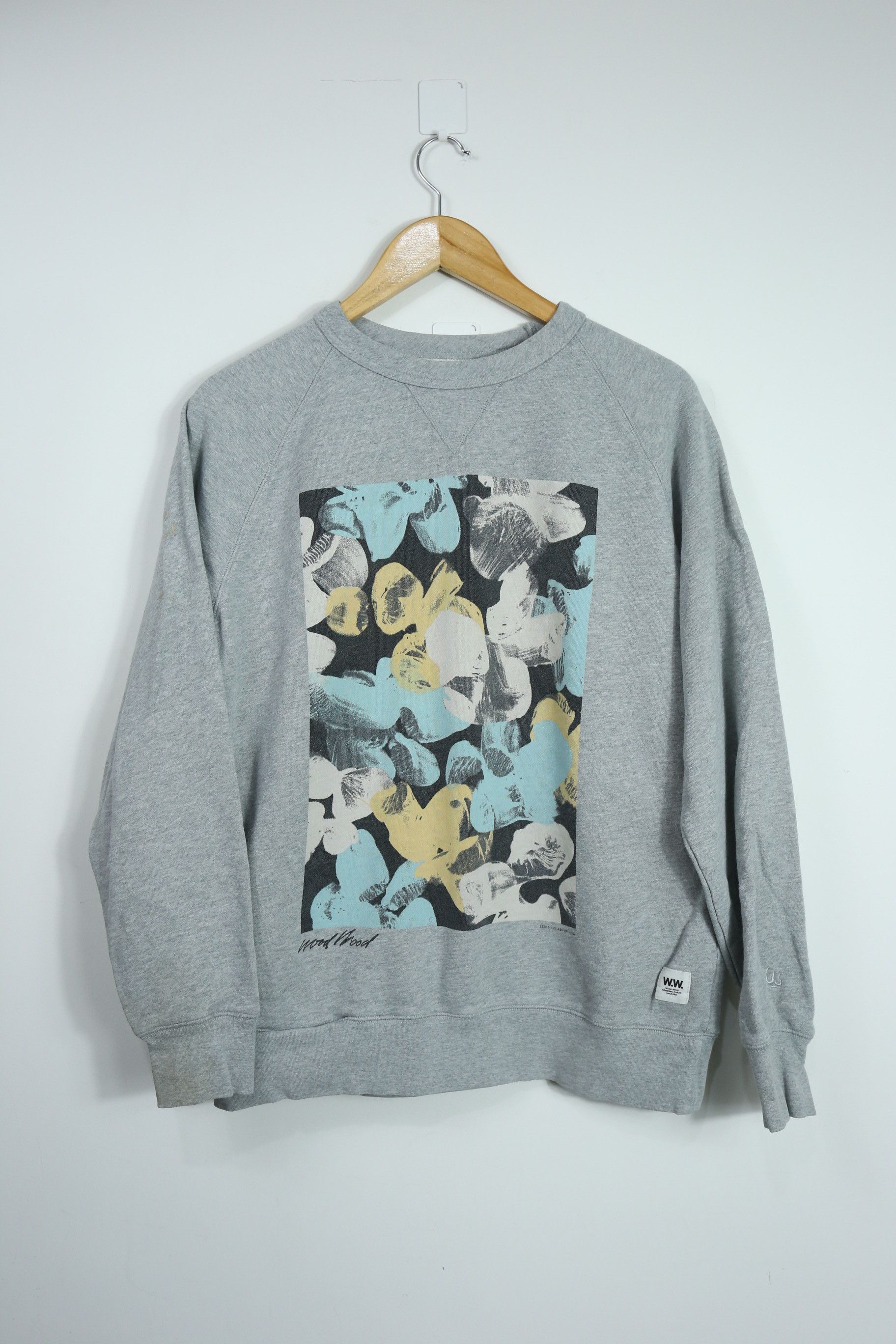 Vintage × Wood Wood SW45 Wood Wood SS015 Glass of now printed sweater (M) Size US M / EU 48-50 / 2 - 1 Thumbnail