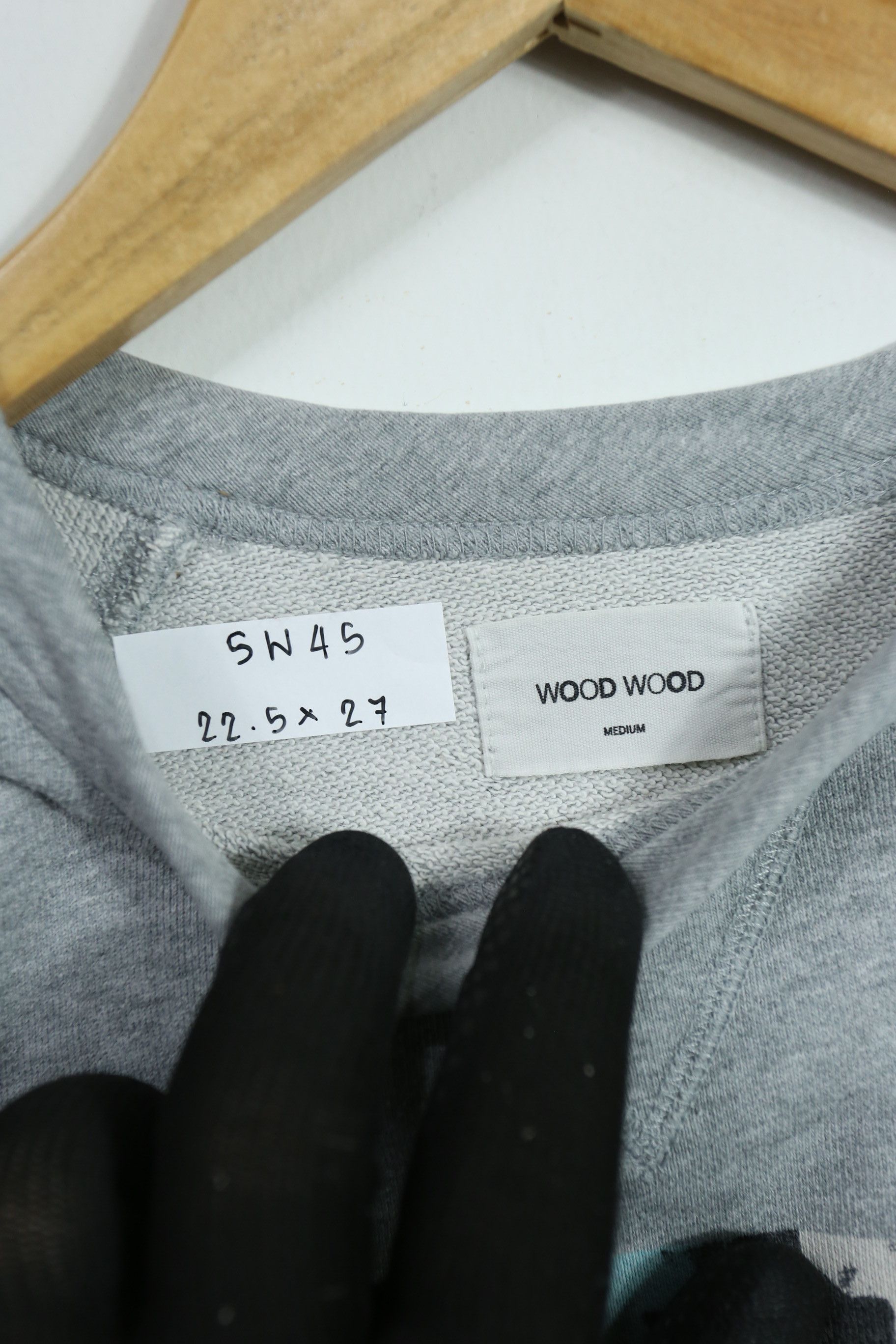 Vintage × Wood Wood SW45 Wood Wood SS015 Glass of now printed sweater (M) Size US M / EU 48-50 / 2 - 4 Thumbnail