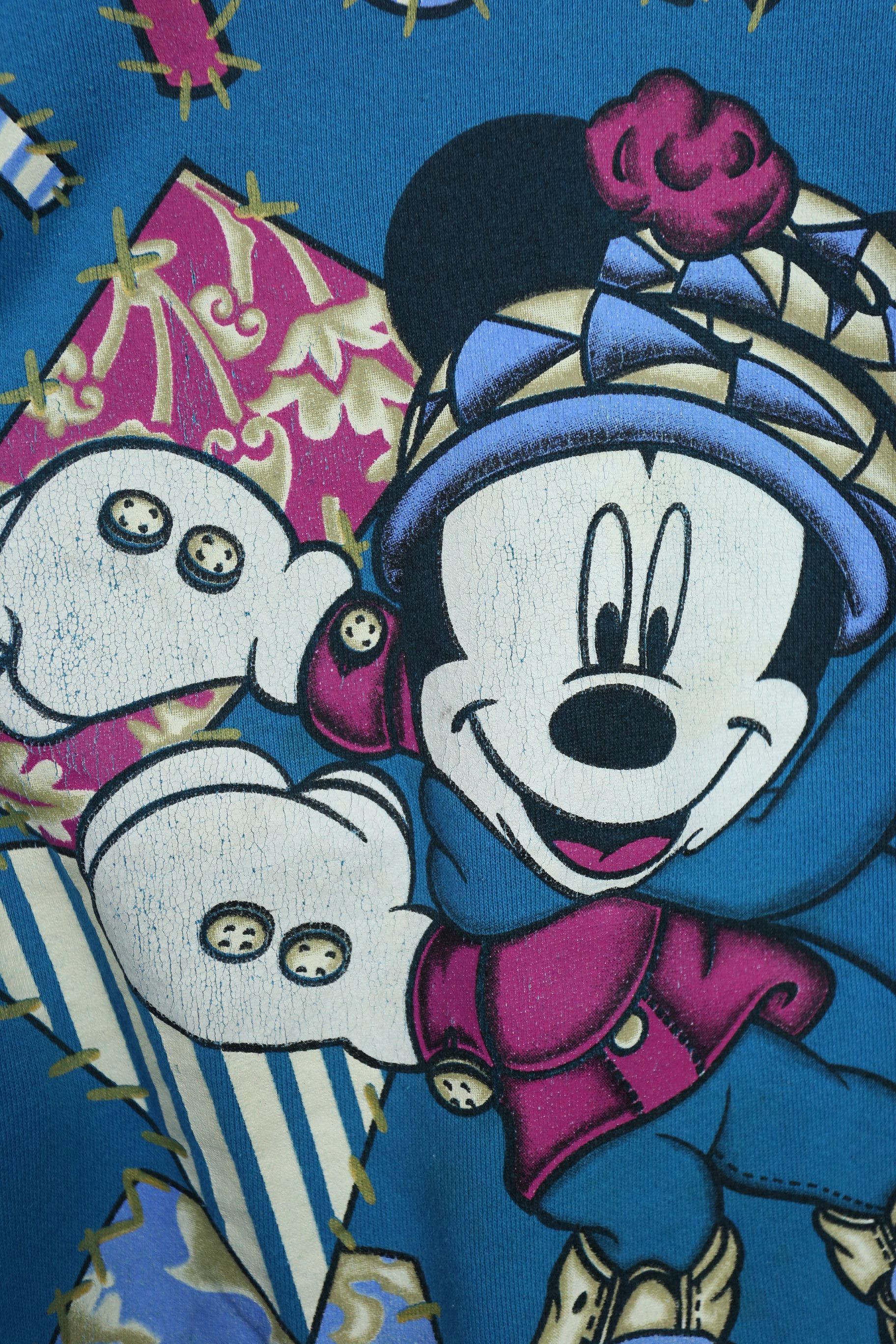 Disney × Mickey Mouse × Vintage SW19 Vintage 90s Disney Mickey Mouse Ice Skate Sweater (XL) Size US XL / EU 56 / 4 - 4 Thumbnail