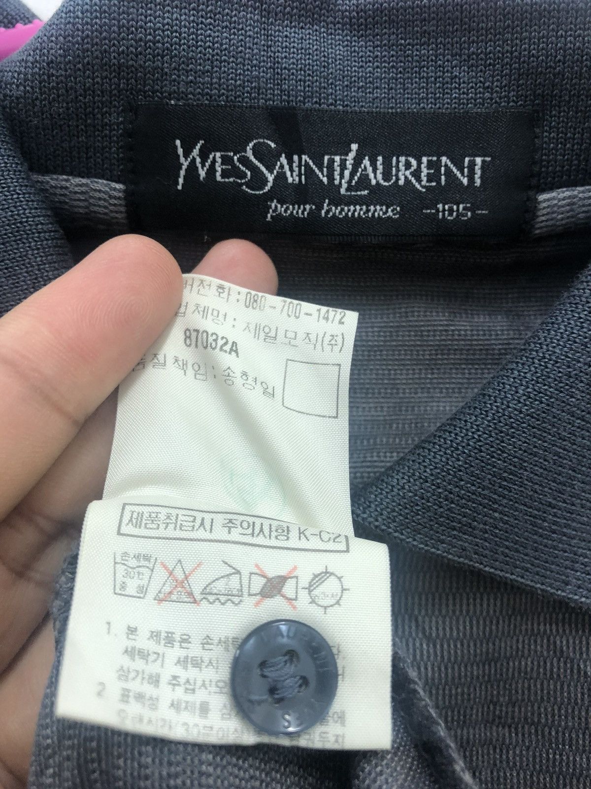 Yves Saint Laurent Rare Vintage Yves Saint Laurent Pour Homme Polo Shirt Size US M / EU 48-50 / 2 - 5 Thumbnail