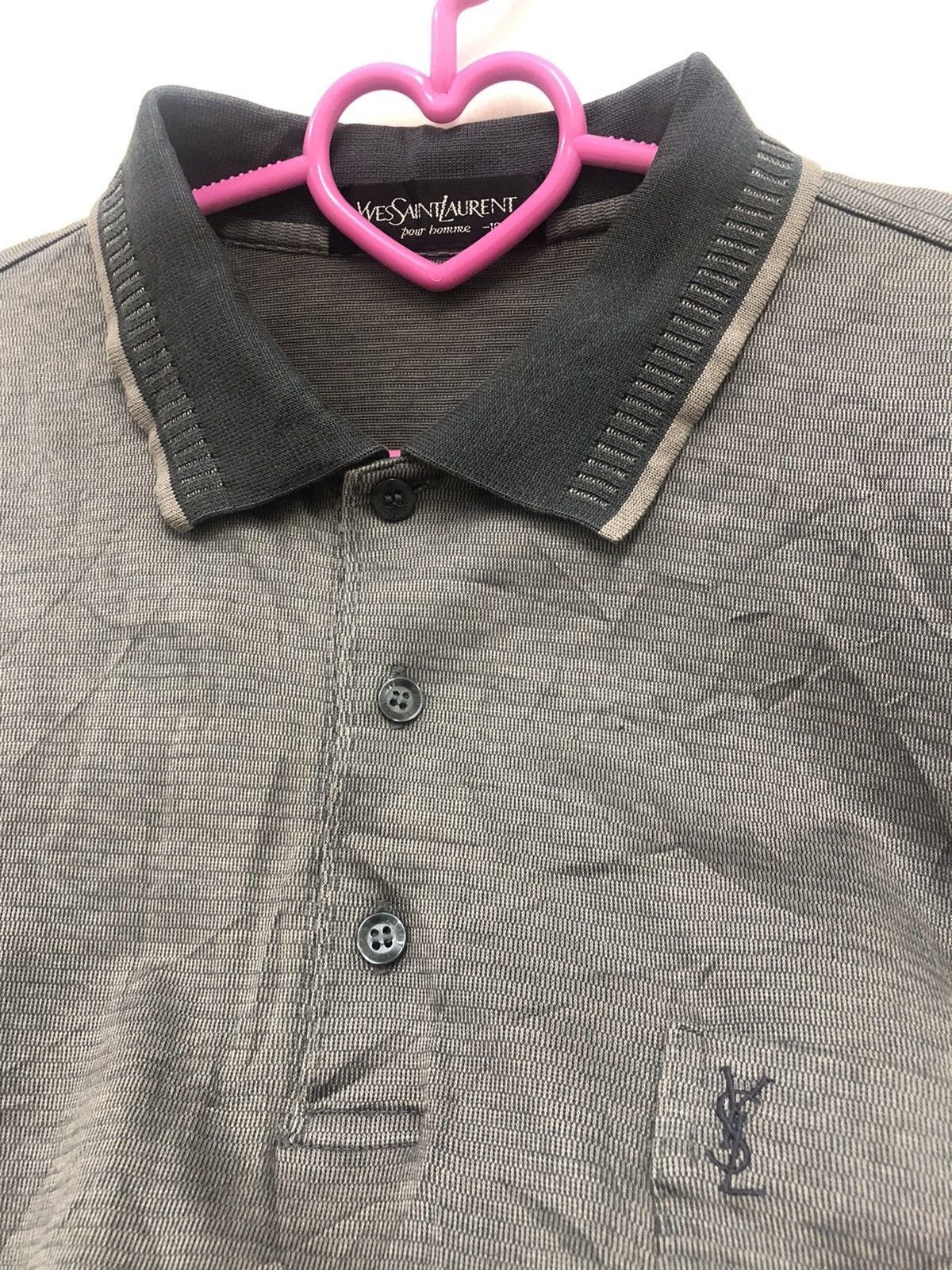 Yves Saint Laurent Rare Vintage Yves Saint Laurent Pour Homme Polo Shirt Size US M / EU 48-50 / 2 - 3 Thumbnail
