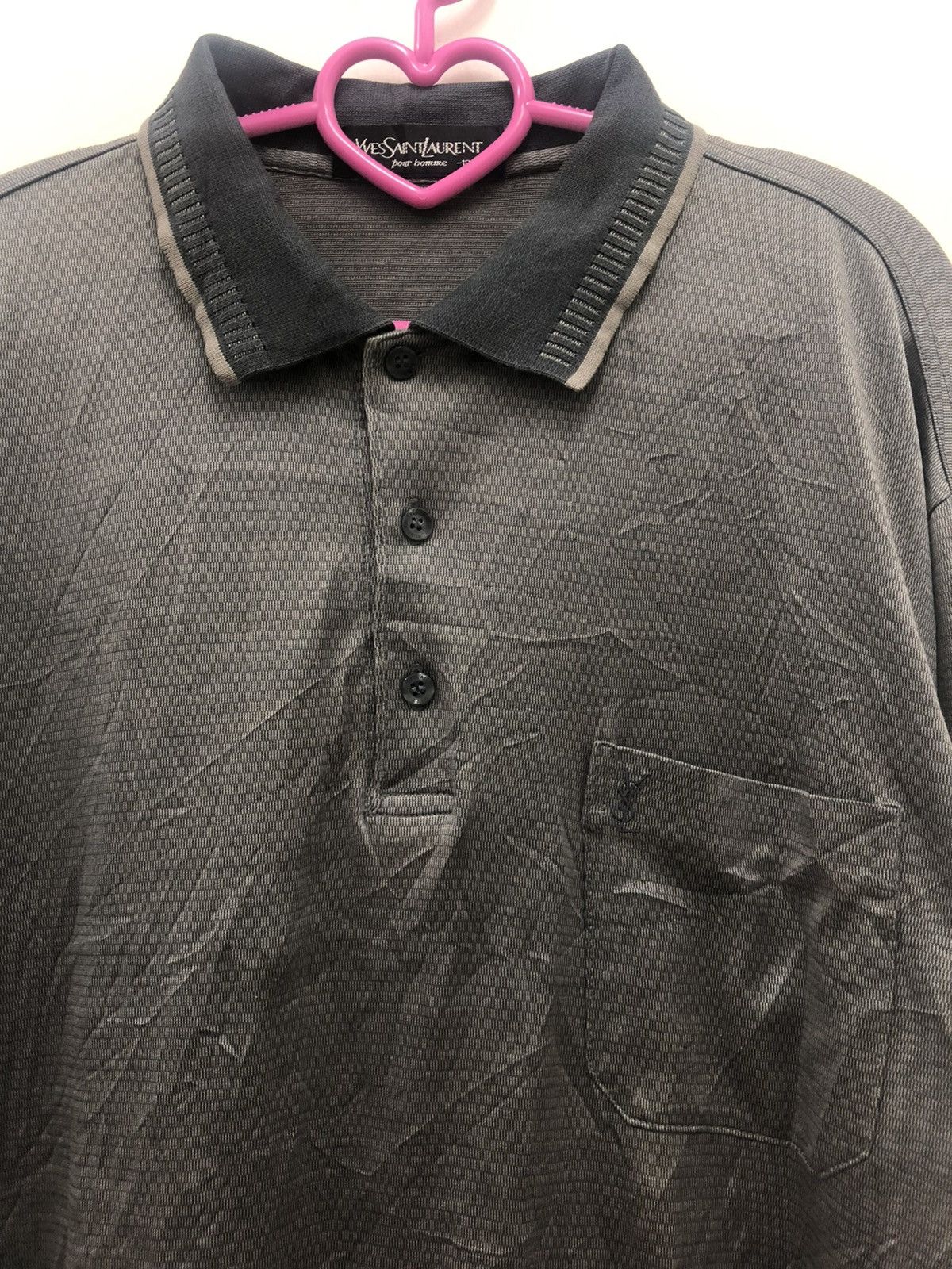 Yves Saint Laurent Rare Vintage Yves Saint Laurent Pour Homme Polo Shirt Size US M / EU 48-50 / 2 - 2 Thumbnail