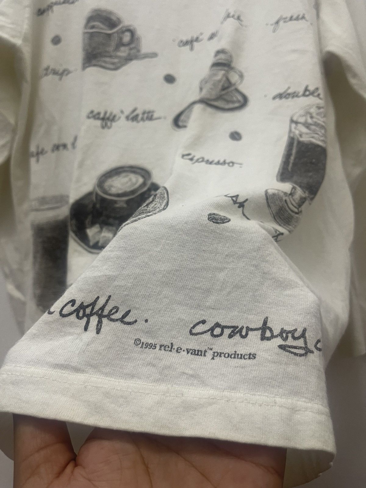 Vintage Rare Vintage Rel E Vant Products 1995 Coffe Full All Over Size US L / EU 52-54 / 3 - 3 Thumbnail