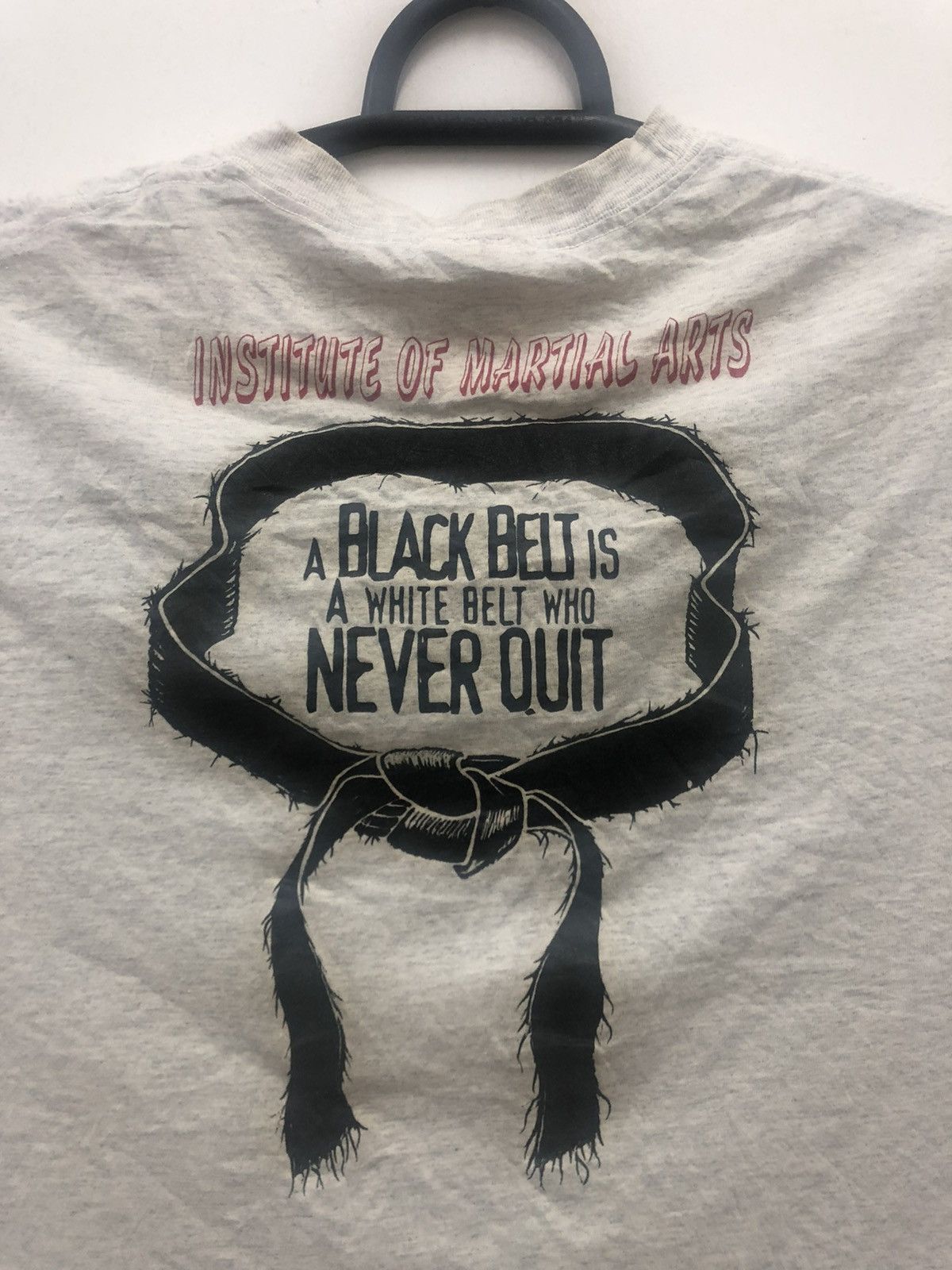 Hanes Rare Vintage INSTITUTE OF MARTIAL ARTS Thrashed Tee Size US L / EU 52-54 / 3 - 2 Thumbnail