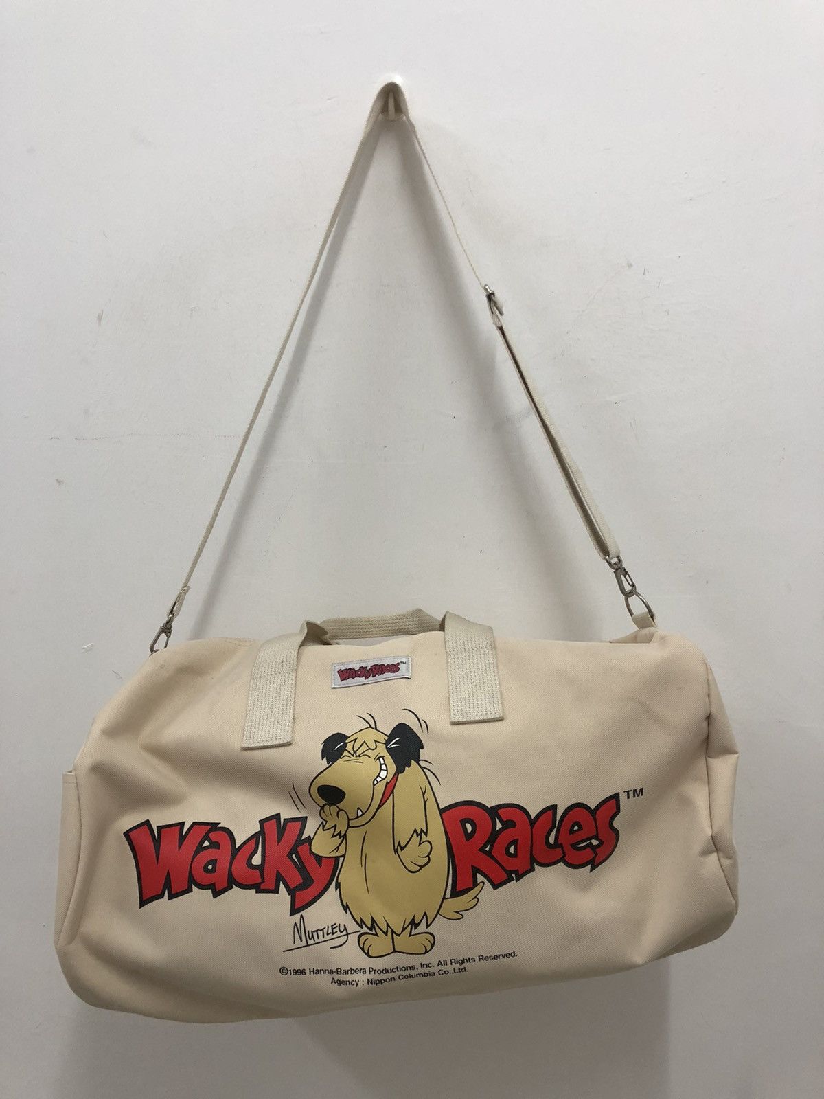 Cartoon Network Rare Vintage WACKY RACES Muttley Hanna Barbera Travel Bag Size ONE SIZE - 3 Thumbnail
