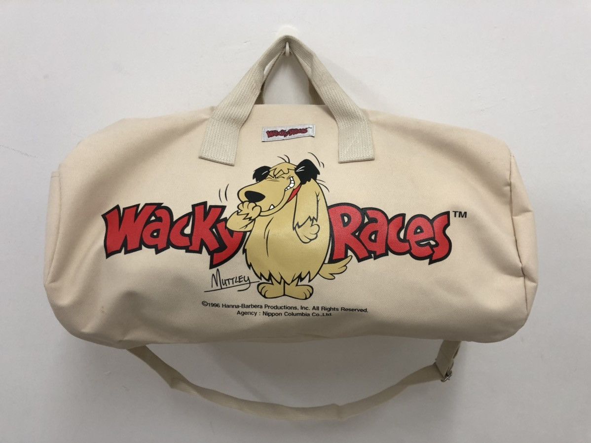 Cartoon Network Rare Vintage WACKY RACES Muttley Hanna Barbera Travel Bag Size ONE SIZE - 1 Thumbnail