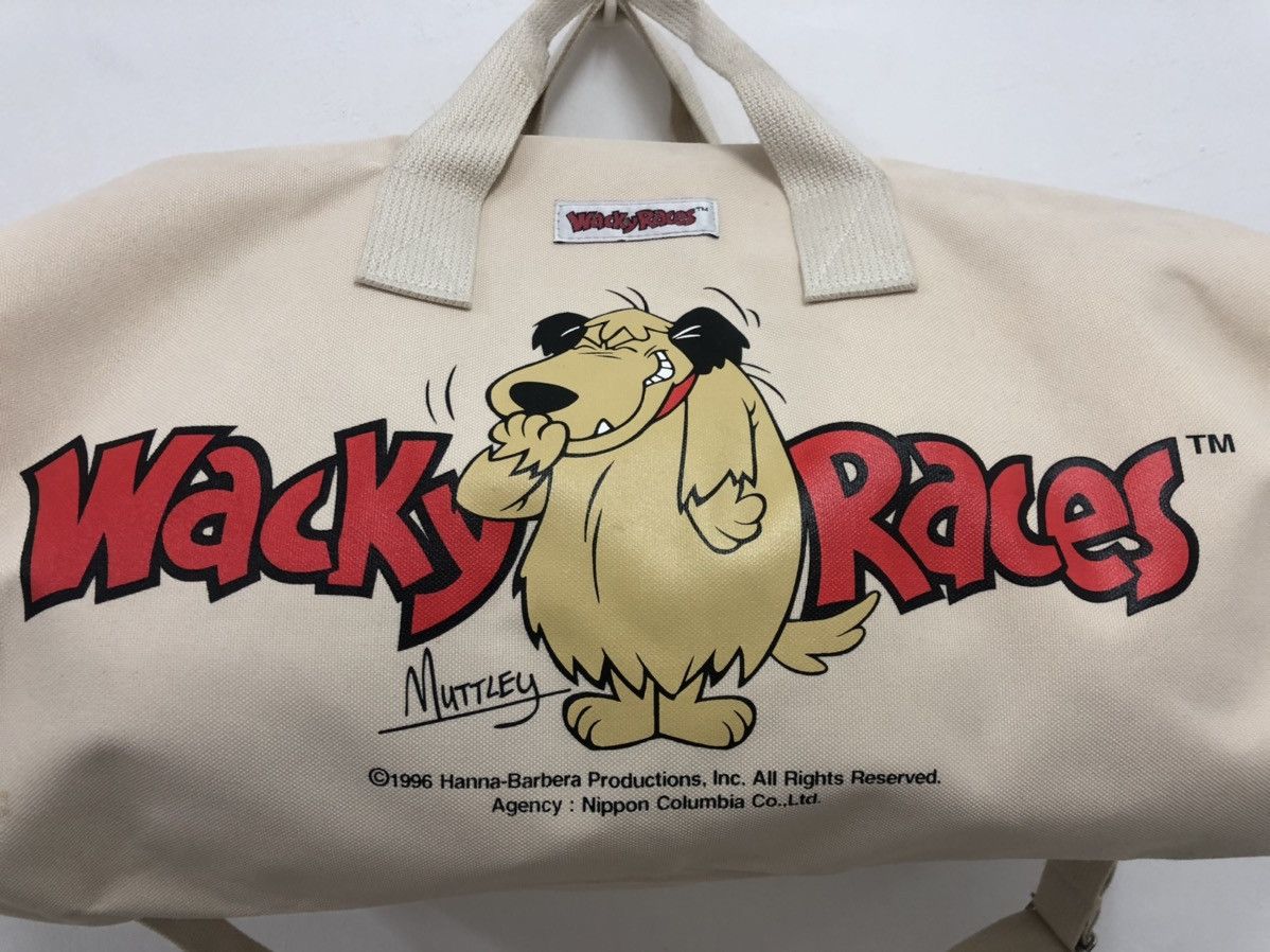 Cartoon Network Rare Vintage WACKY RACES Muttley Hanna Barbera Travel Bag Size ONE SIZE - 2 Thumbnail