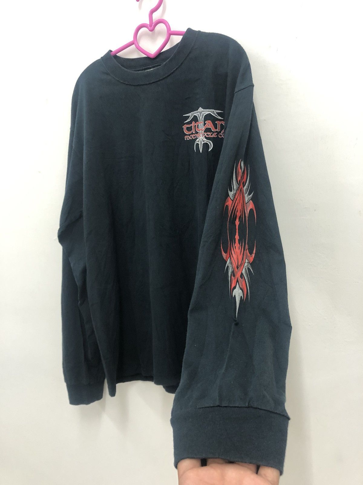 Harley Davidson Vintage TITAN MOTORCYCLE CO Spell Out Long Sleeve Shirt Size US M / EU 48-50 / 2 - 4 Thumbnail
