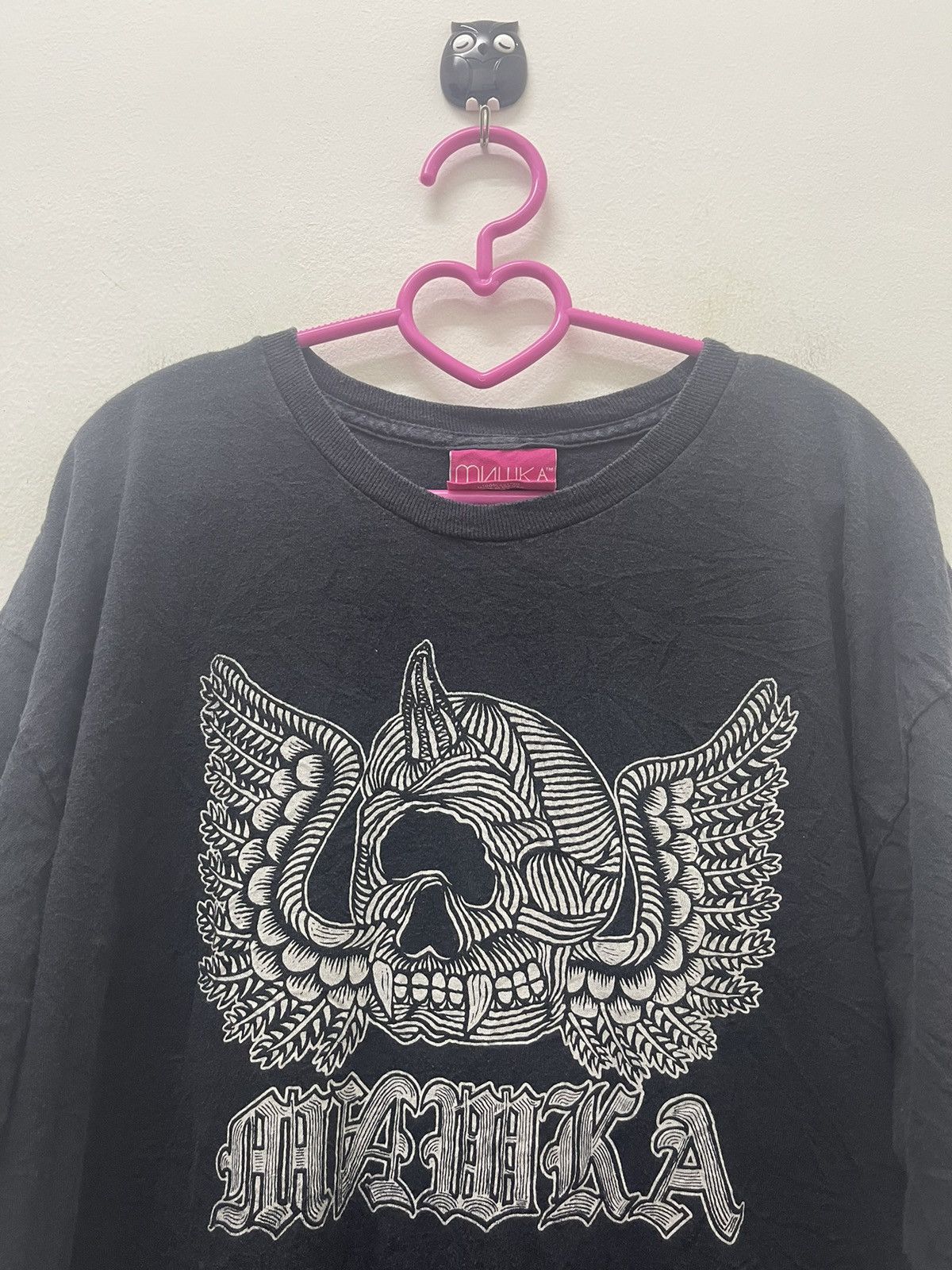 Mishka Rare Vintage MNWKA Mishka Nyc Skull Spell Out Big Logo Size US L / EU 52-54 / 3 - 2 Thumbnail