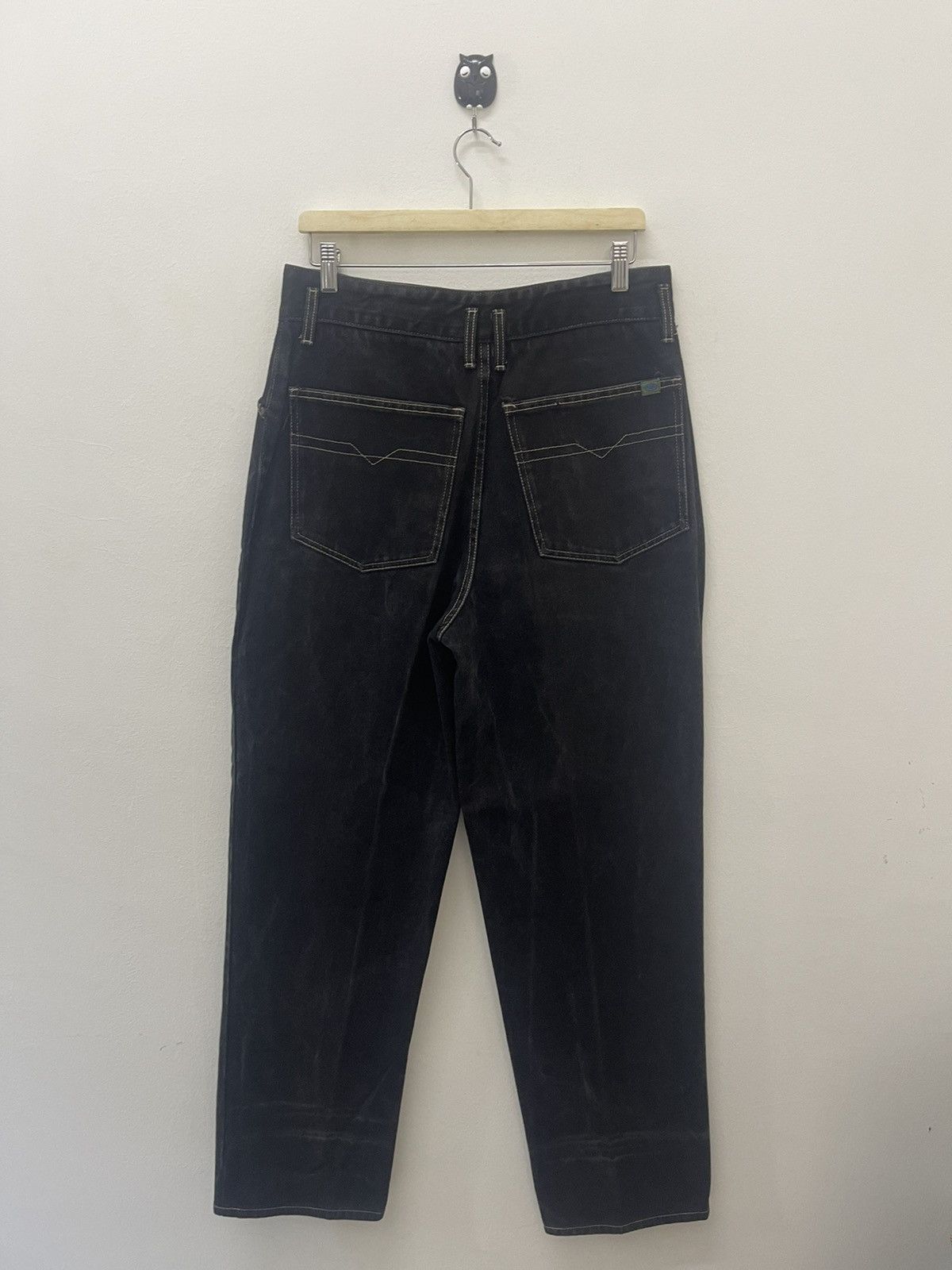image of Grassroots California x Talon Vintage Grassroots Talon Zipper Baggy Denim Jeans in Black (Size 32)
