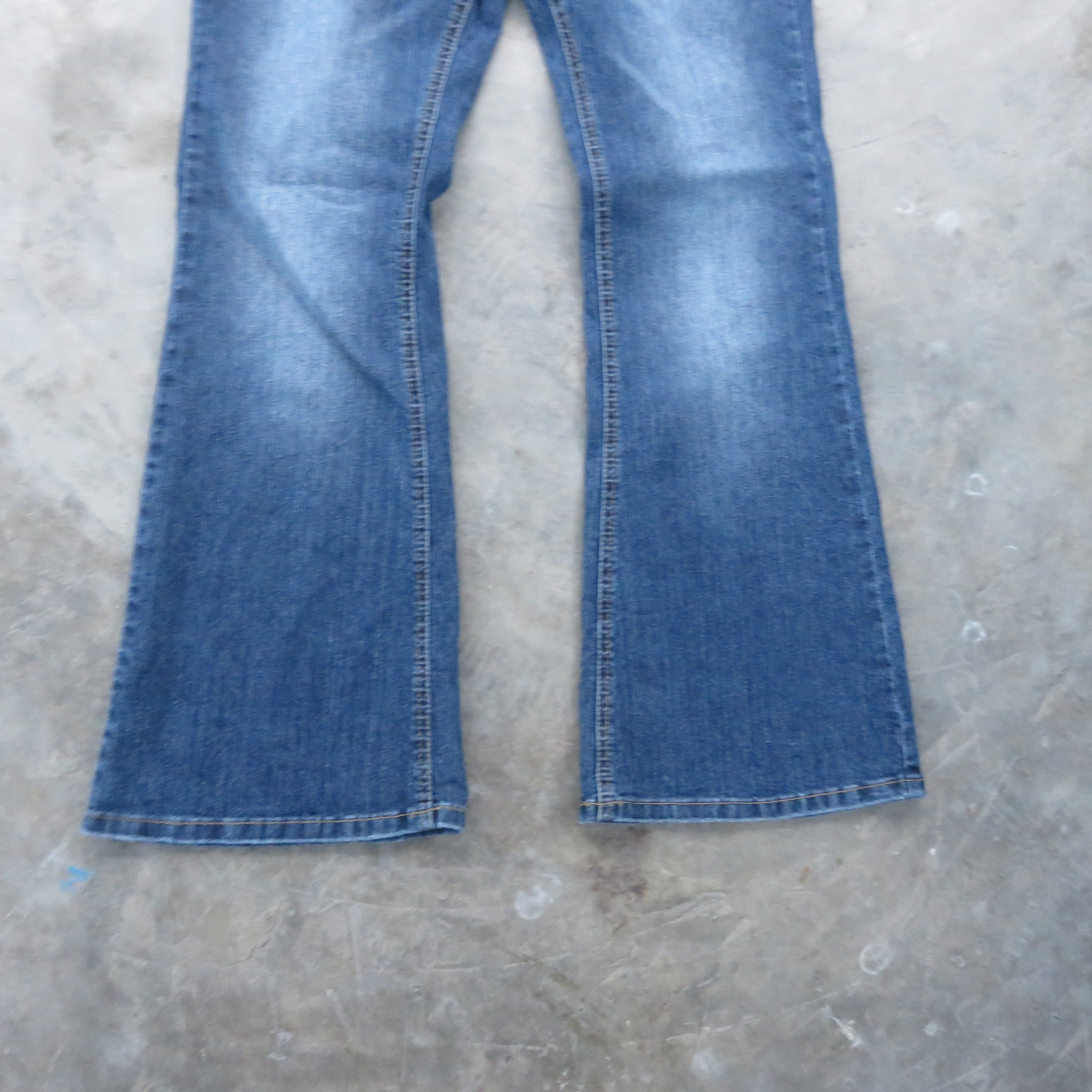 Vintage FLARE Vintage Bootcut Denim Jeans Pant 29x30 Size US 29 - 6 Thumbnail