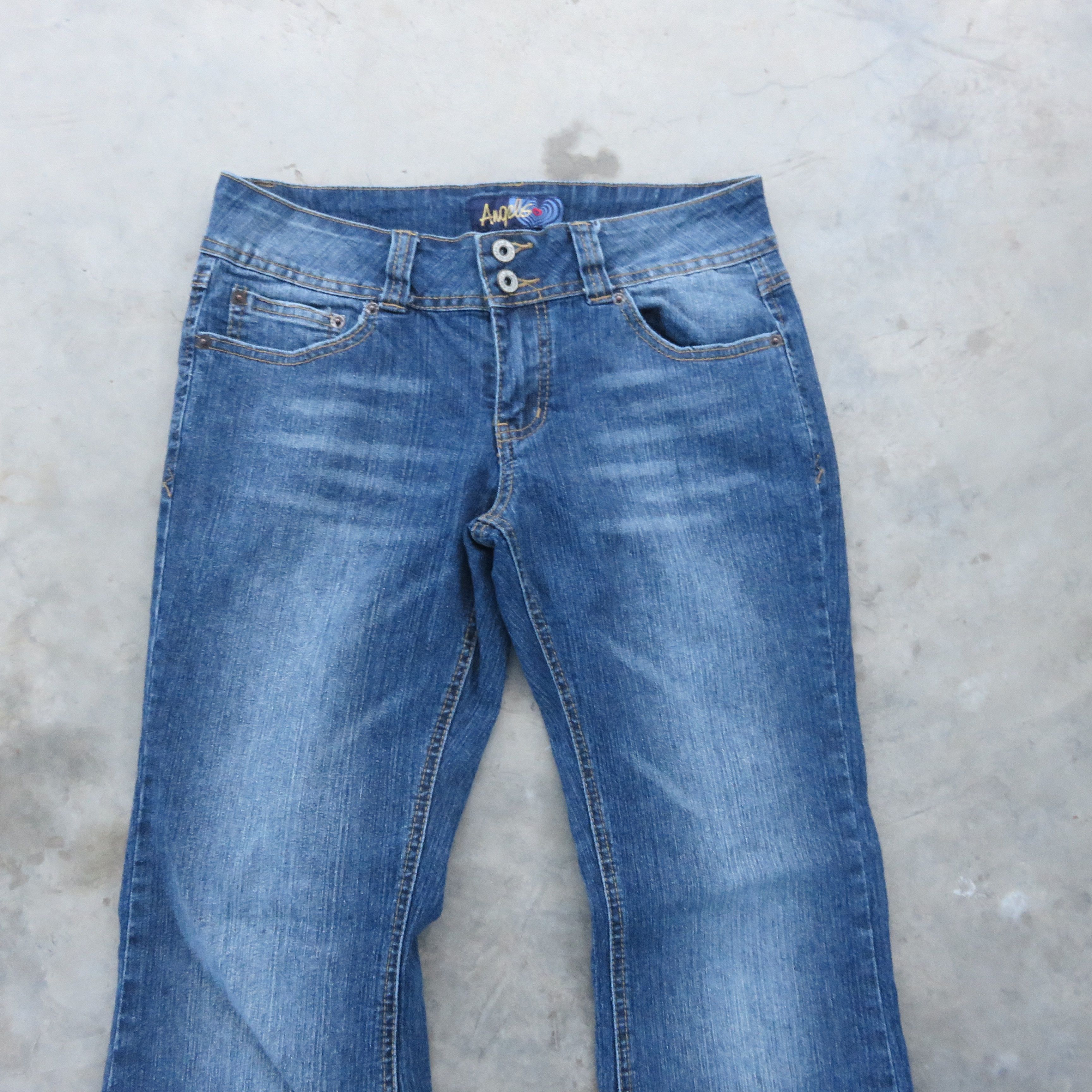 Vintage FLARE Vintage Bootcut Denim Jeans Pant 29x30 Size US 29 - 5 Thumbnail