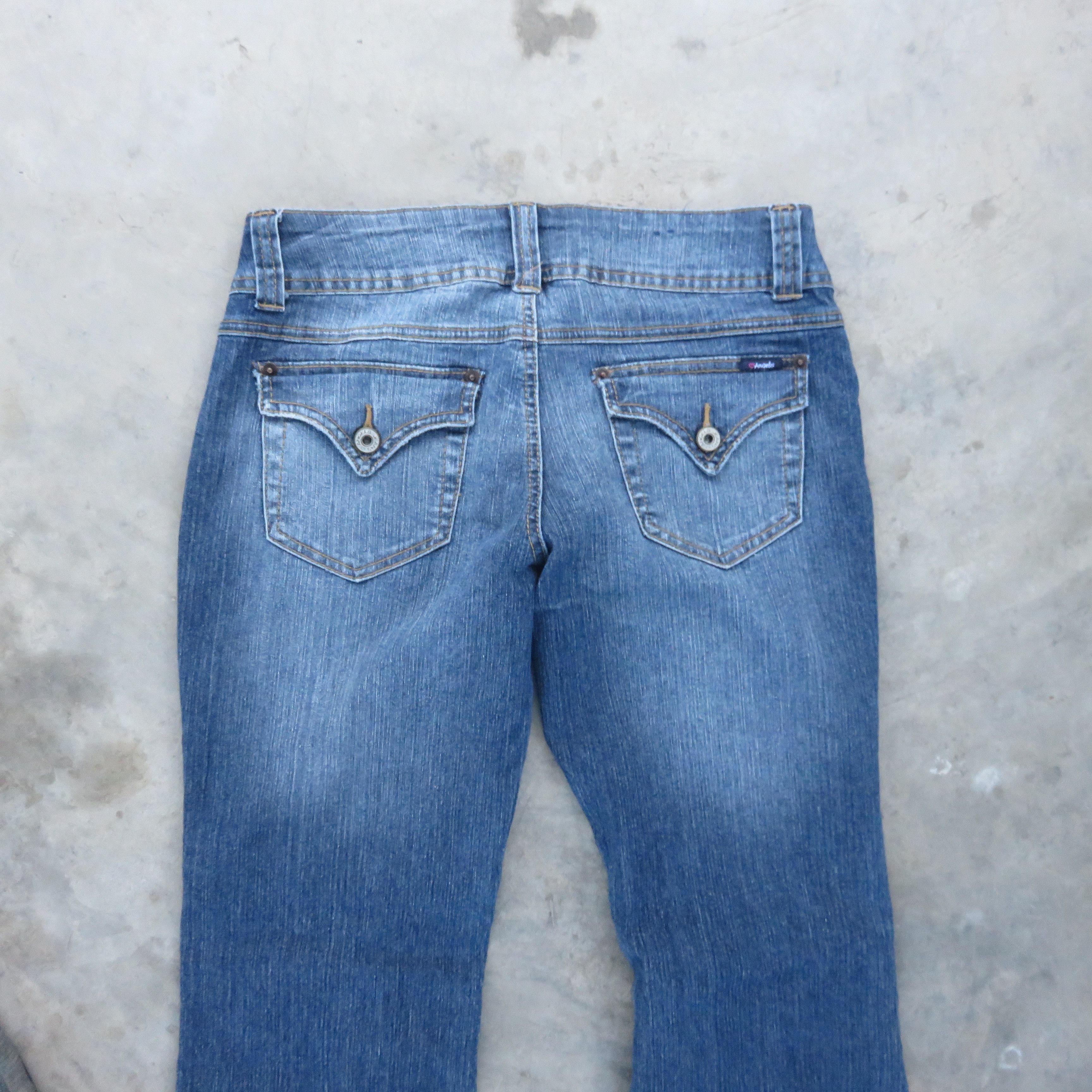 Vintage FLARE Vintage Bootcut Denim Jeans Pant 29x30 Size US 29 - 2 Thumbnail