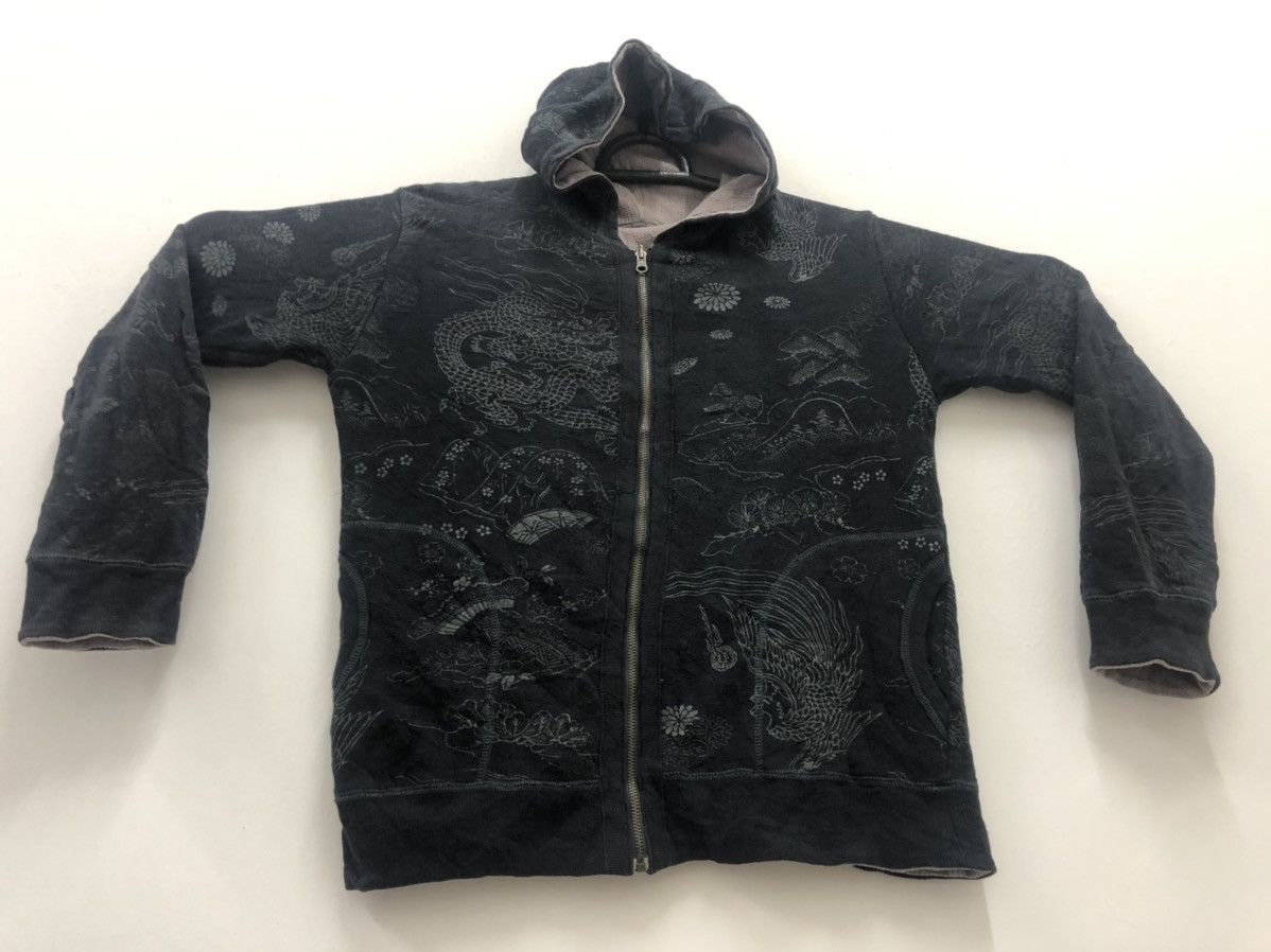 14th Addiction Vintage SUKAJAN Japan Full All Over Print Reversible Hoodie Size US L / EU 52-54 / 3 - 2 Thumbnail