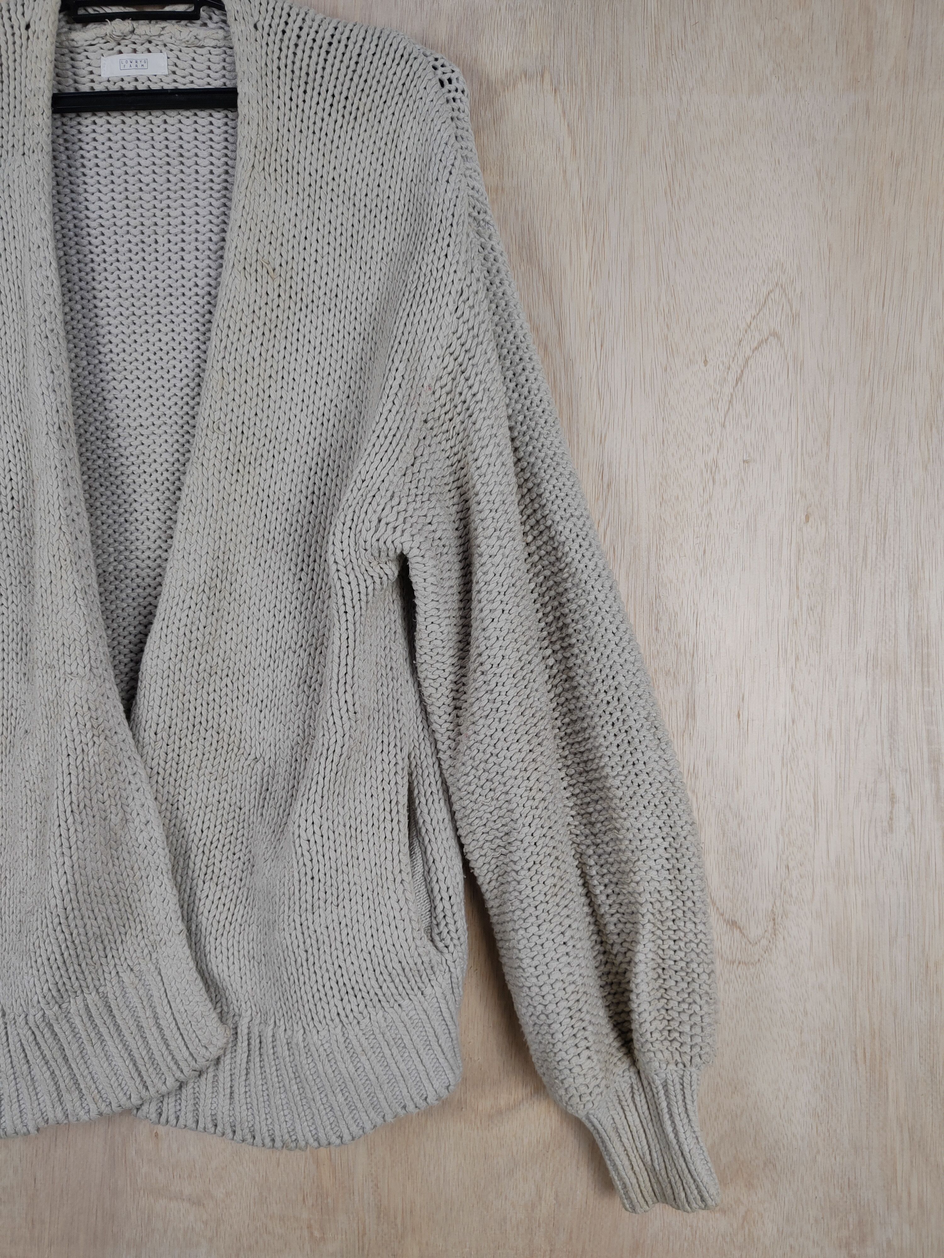 Aran Isles Knitwear × LOWRYS FARM Lowrys Farm japan Light Brown knitwear Cardigan #S298 Size US M / EU 48-50 / 2 - 5 Thumbnail