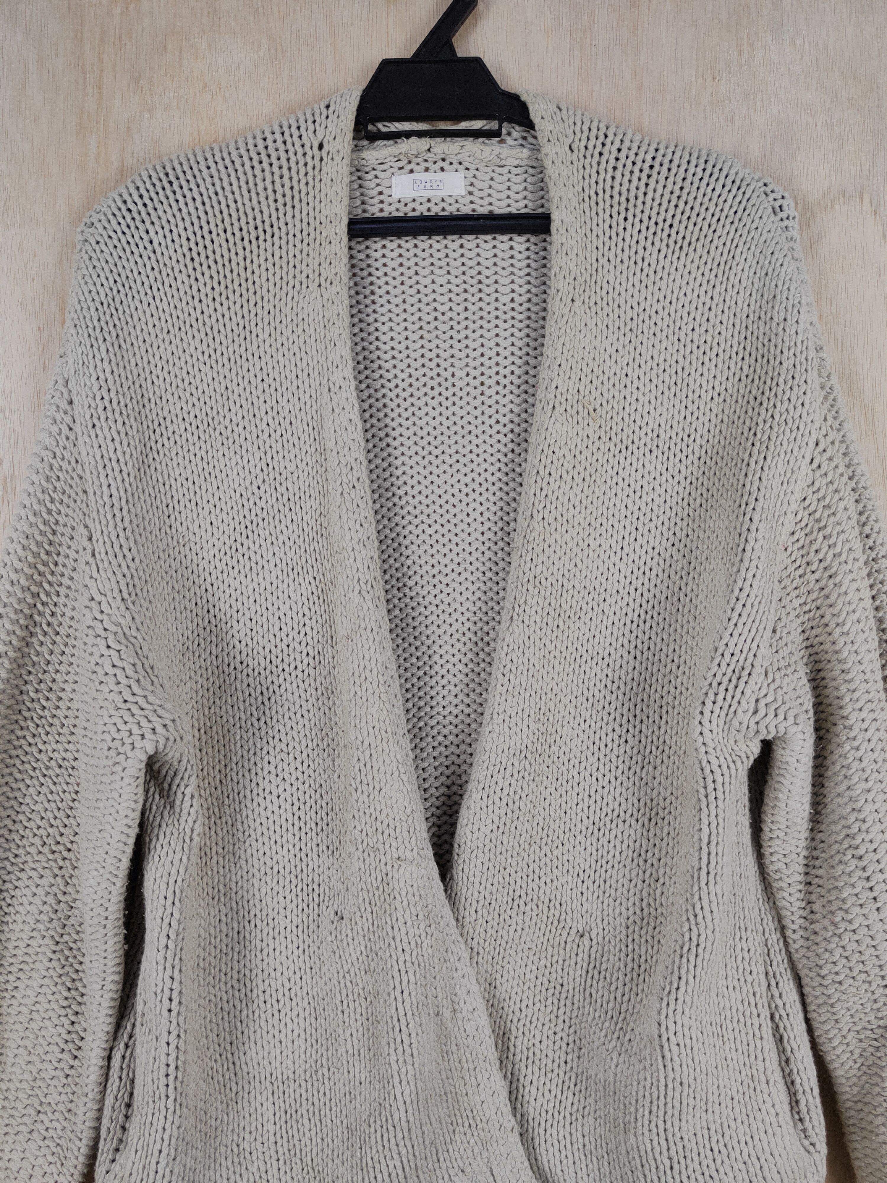 Aran Isles Knitwear × LOWRYS FARM Lowrys Farm japan Light Brown knitwear Cardigan #S298 Size US M / EU 48-50 / 2 - 2 Thumbnail