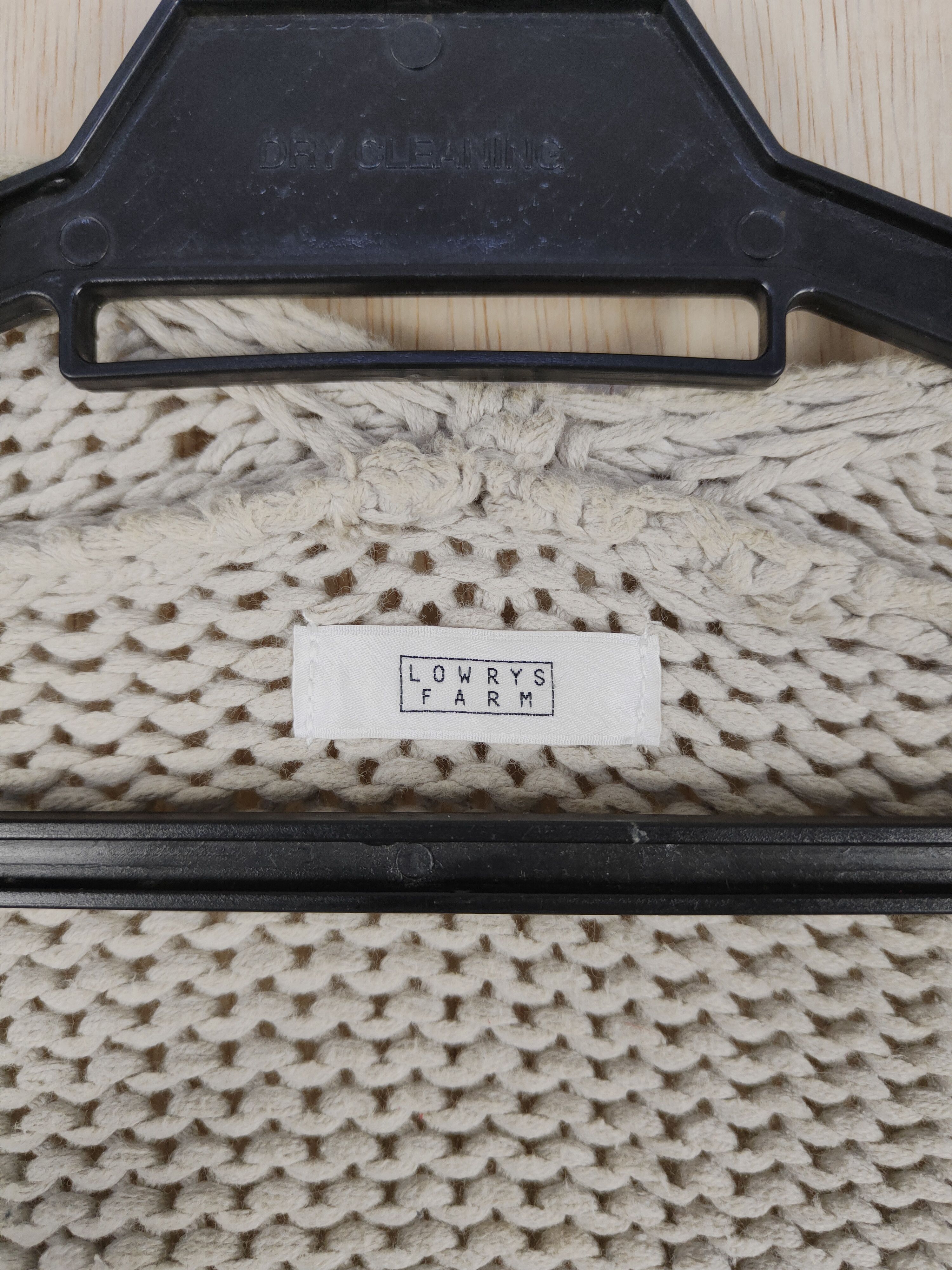 Aran Isles Knitwear × LOWRYS FARM Lowrys Farm japan Light Brown knitwear Cardigan #S298 Size US M / EU 48-50 / 2 - 10 Thumbnail
