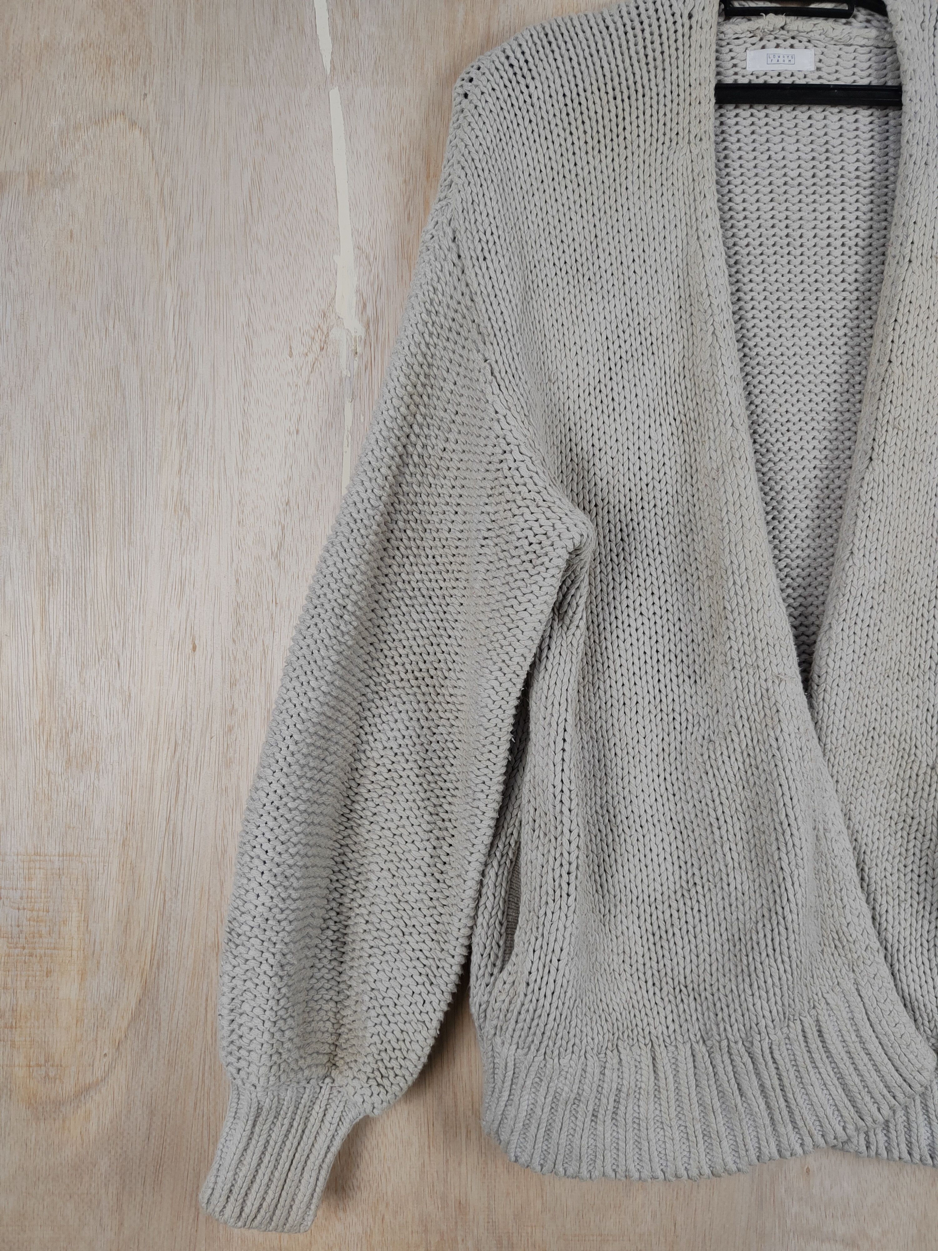 Aran Isles Knitwear × LOWRYS FARM Lowrys Farm japan Light Brown knitwear Cardigan #S298 Size US M / EU 48-50 / 2 - 3 Thumbnail