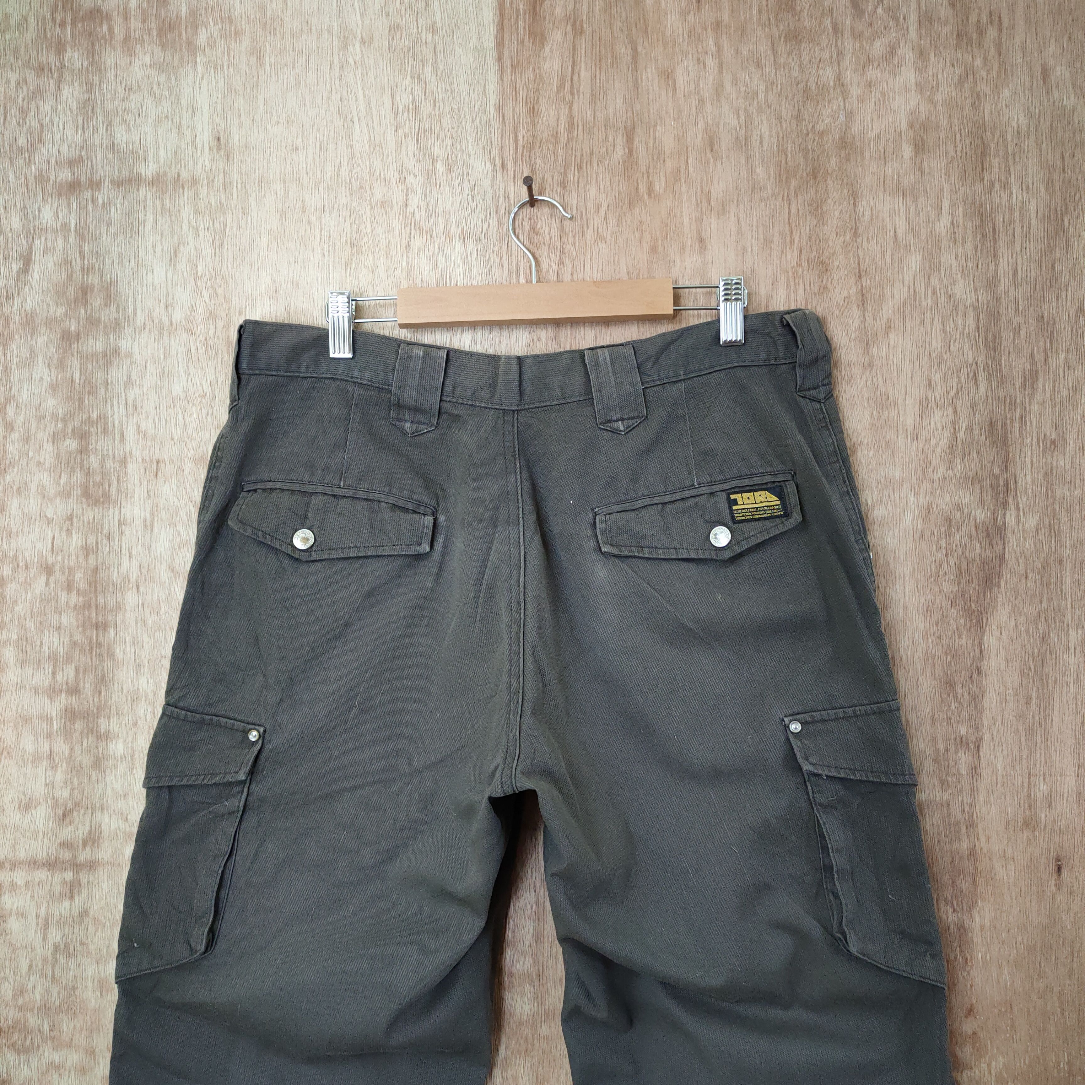 Japanese Brand TORA WORKERS CARGO PANTS Size US 34 / EU 50 - 10 Thumbnail
