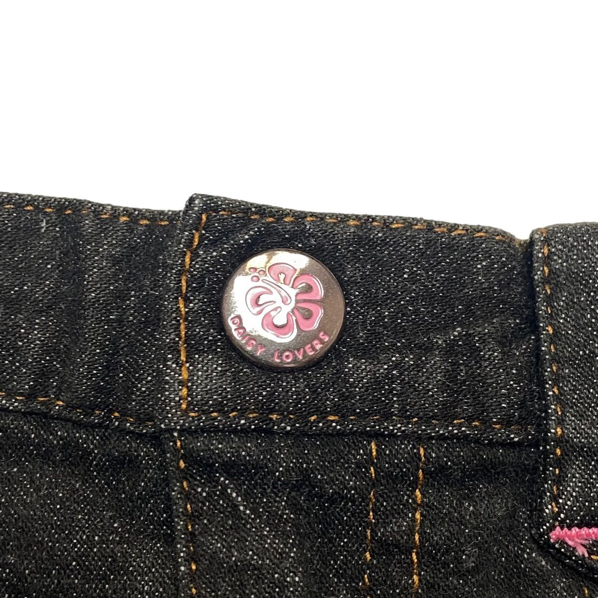 Angel Blue 1990s Daisy Lovers - Hibiscus Mini Skirt Denim Size 25" / US 0 / IT 36 - 5 Thumbnail