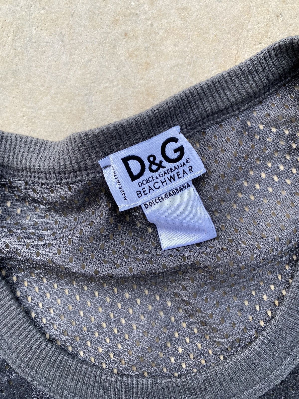 Dolce & Gabbana Vintage Dolce Gabbana Beachwear Mesh Ringer tees Size US M / EU 48-50 / 2 - 7 Thumbnail