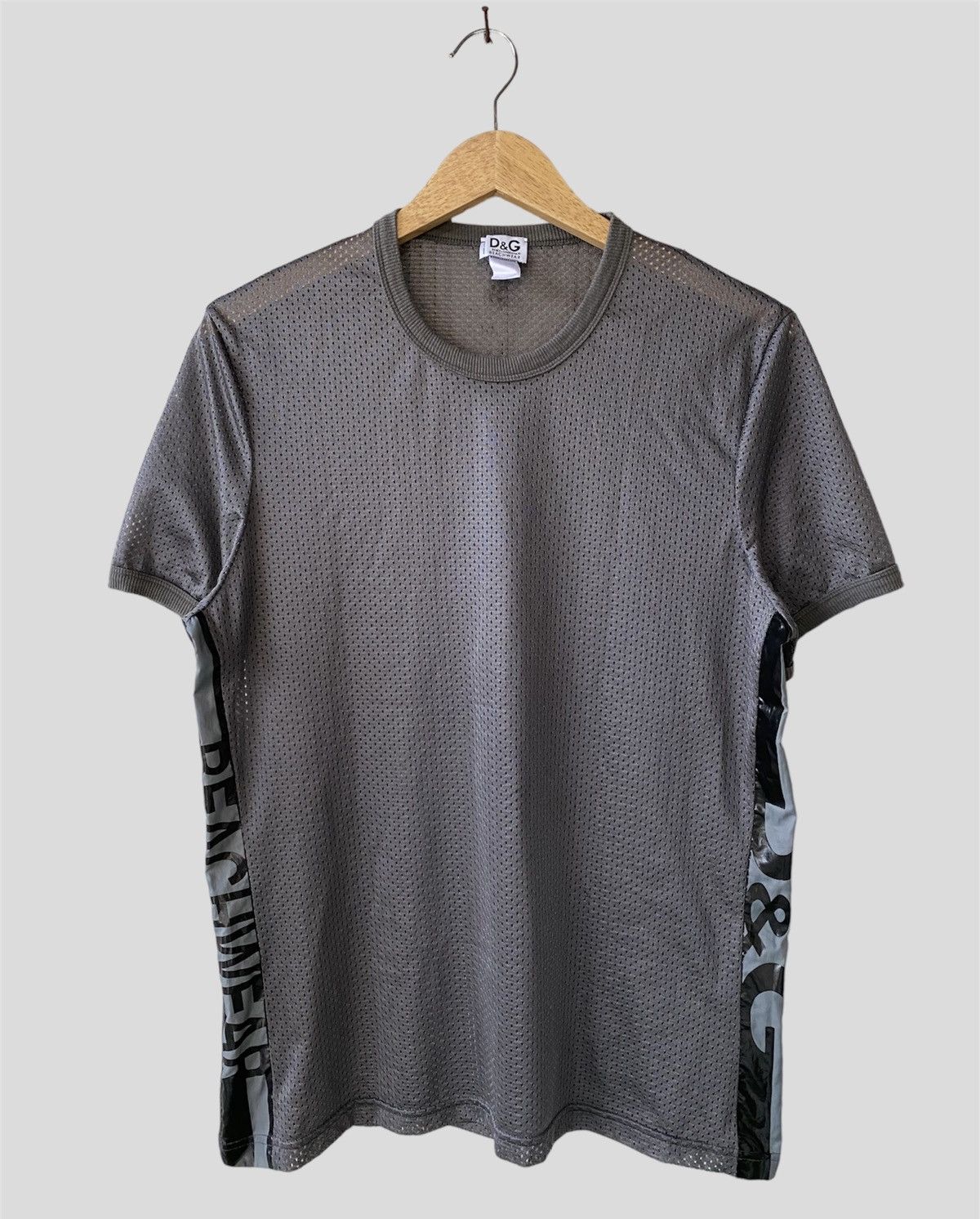 Dolce & Gabbana Vintage Dolce Gabbana Beachwear Mesh Ringer tees Size US M / EU 48-50 / 2 - 1 Thumbnail