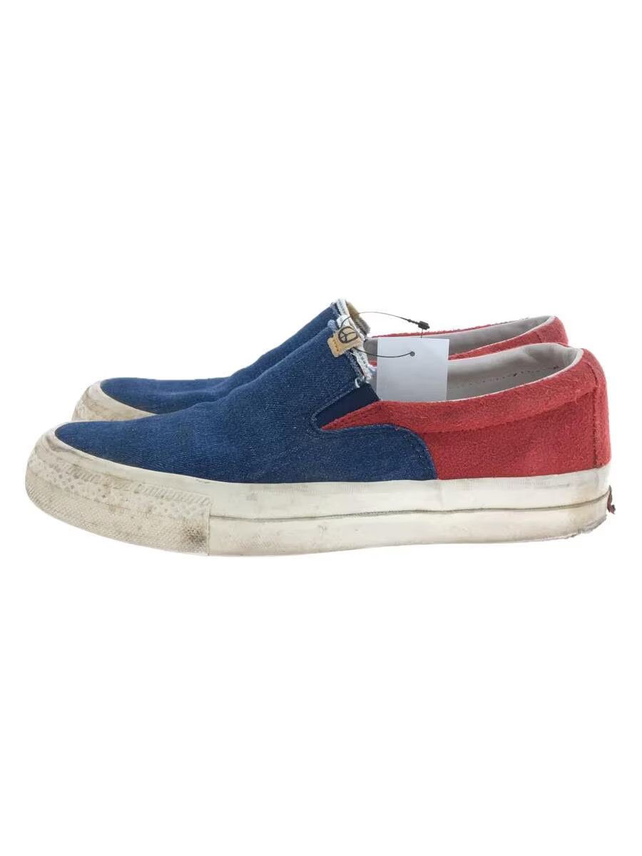 Visvim VISVIM Low - Cut Slip on Sneakers Blue / Red US9 | Grailed