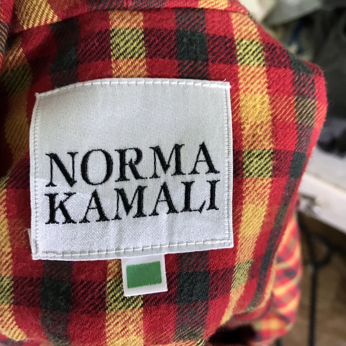 Designer × Japanese Brand Made In Japan Norma Kamali Plaid Tartan Cardigan Size US M / EU 48-50 / 2 - 4 Thumbnail