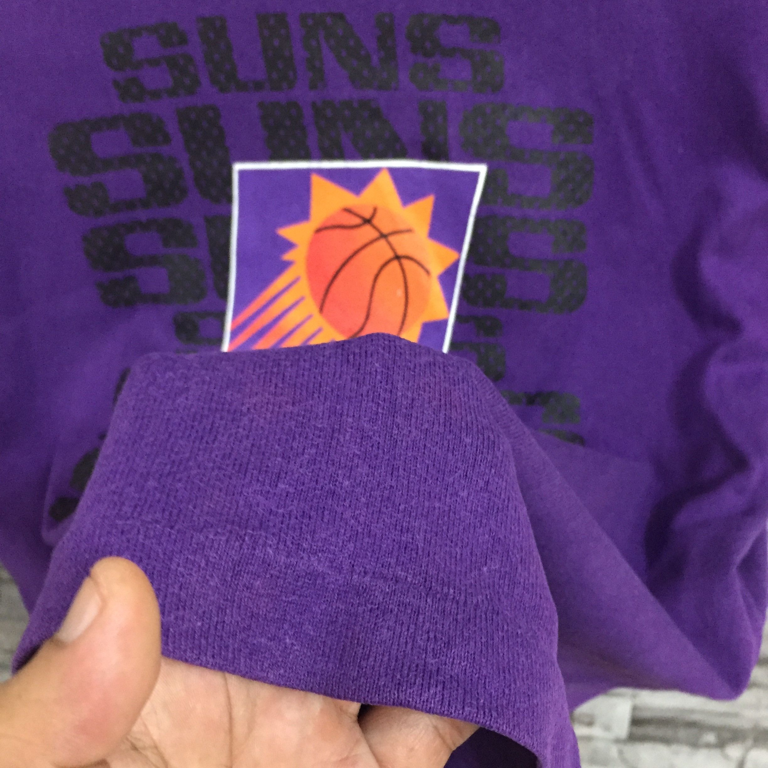 NBA Vintage PHOENIX SUNS t shirt big logo Nba size L Size US L / EU 52-54 / 3 - 5 Thumbnail