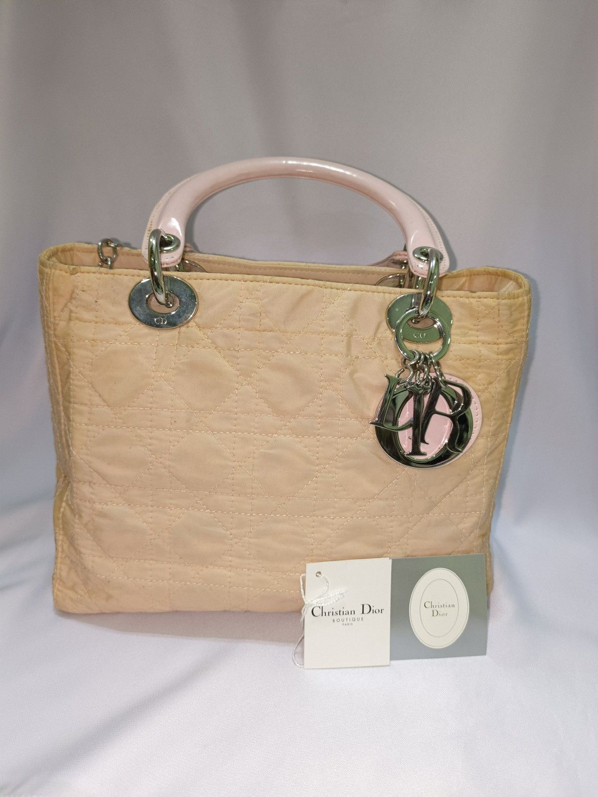 Christian Dior Lady Dior Nylon Handbag