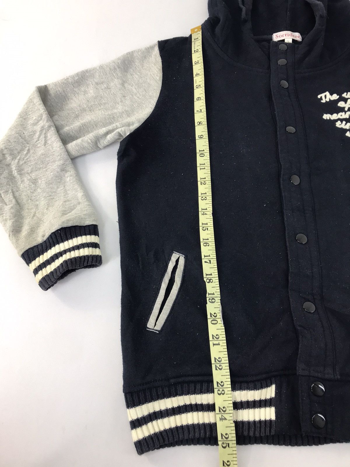 Japanese Brand Sorridere Hoodies Varsity Style Jacket Snap Button Design Size L / US 10 / IT 46 - 10 Thumbnail