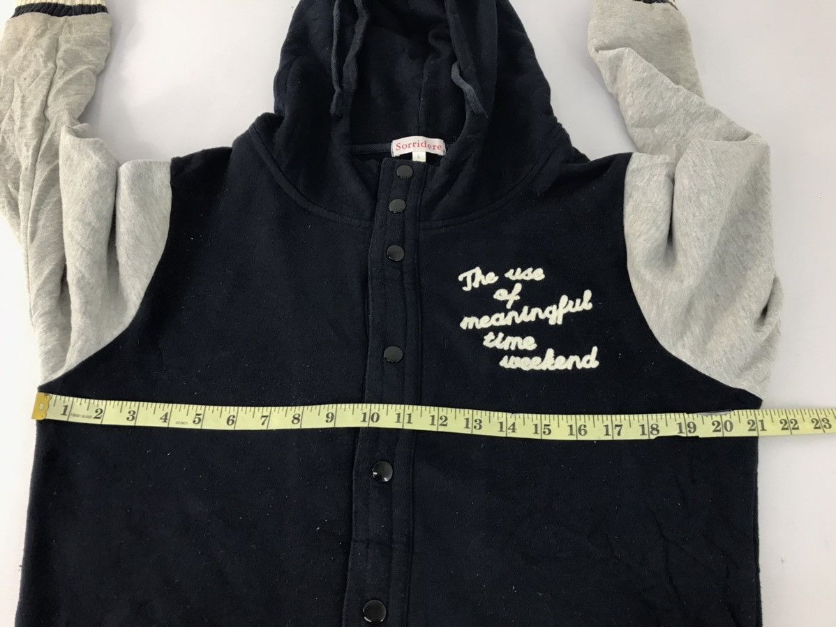 Japanese Brand Sorridere Hoodies Varsity Style Jacket Snap Button Design Size L / US 10 / IT 46 - 9 Thumbnail