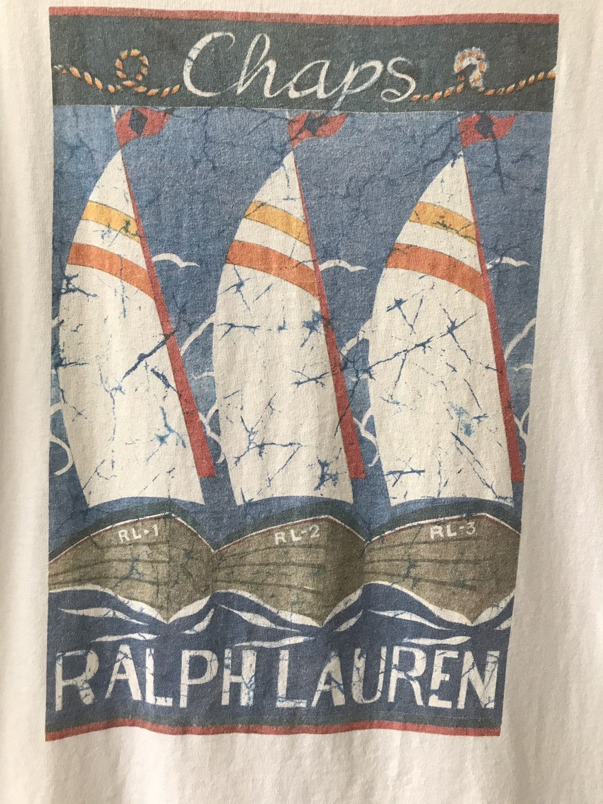Chaps Ralph Lauren Vintage 90s Chaps Polo Ralph Lauren Yatch Kayak Graphic Size US L / EU 52-54 / 3 - 2 Thumbnail