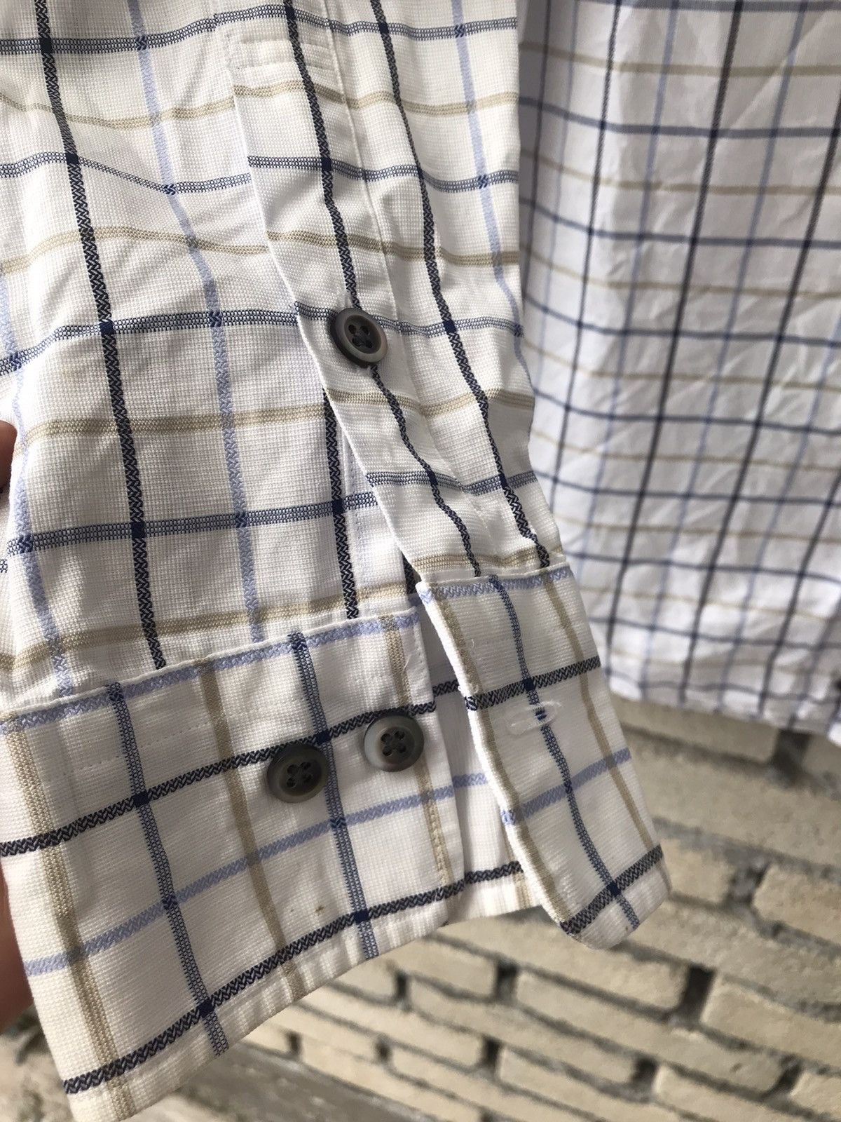 Burberry Burberry Burberrys London Button Ups Single Poket Monogram Size US XL / EU 56 / 4 - 8 Thumbnail