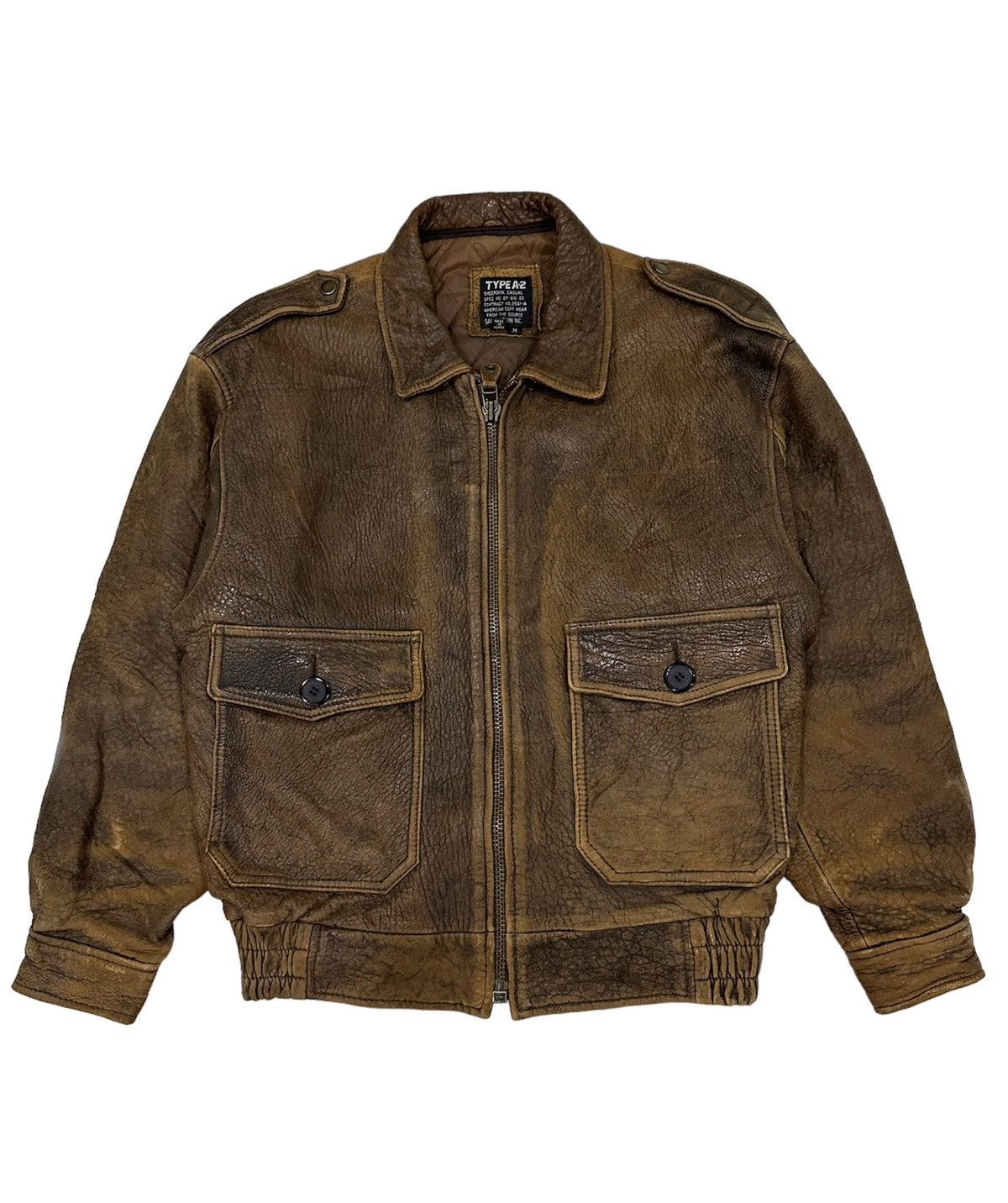 Military Vintage Military Type A-2 Leather Jacket | Grailed