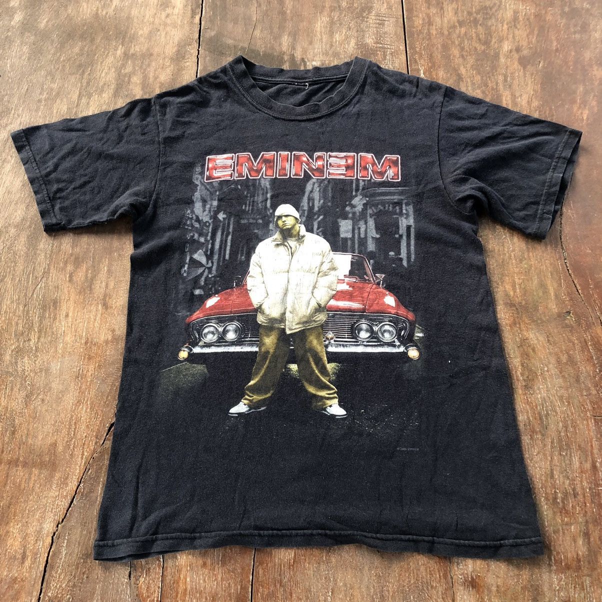image of Eminem Vintage 2000 T Shirt in Black, Men's (Size Small)