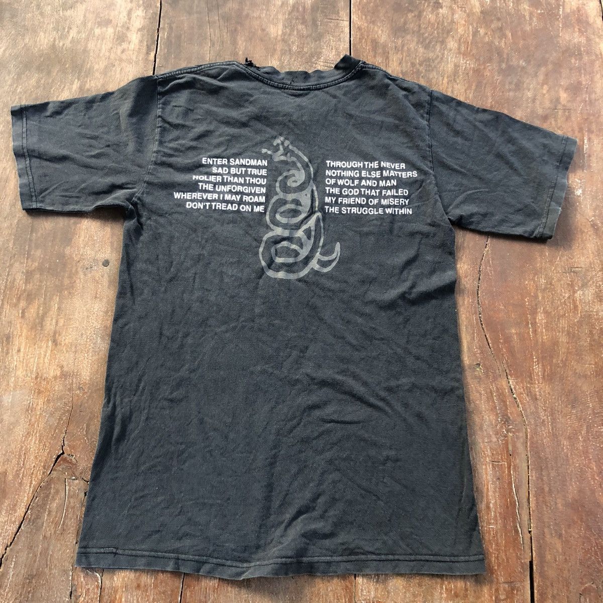 Band Tees Vintage Thrashed Faded Metallica Bootleg T Shirt Size US M / EU 48-50 / 2 - 2 Thumbnail