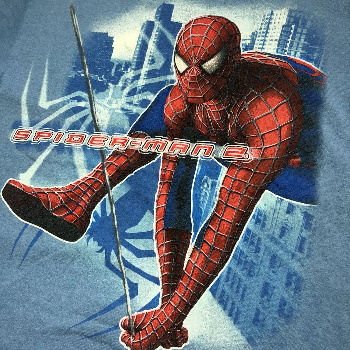 Vintage Vintage Y2K Spiderman 2 Movie Promo T Shirt Marvel Size US M / EU 48-50 / 2 - 2 Thumbnail