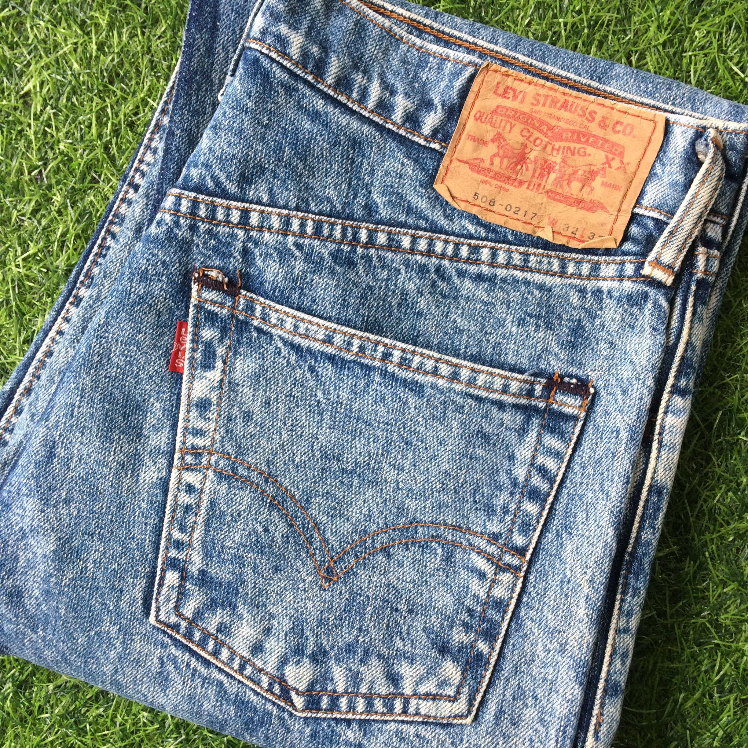 Vintage Distressed Levis 508 Acid Wash Jeans #B-495 Size US 30 / EU 46 - 7 Thumbnail