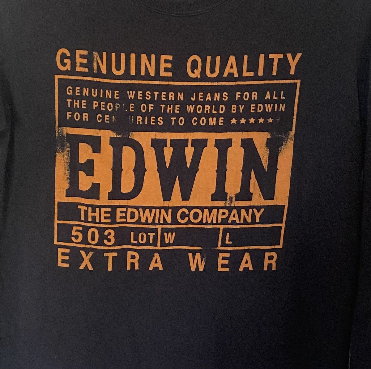 Edwin Vintage Edwin Big Logo Long Sleeve Shirt Size US S / EU 44-46 / 1 - 4 Thumbnail