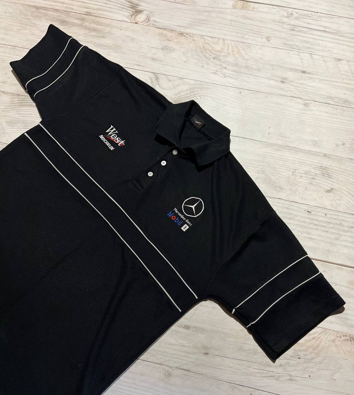 Mercedes-Benz Vintage Mercedes-Benz West Racing Polo Shirt Size US XL / EU 56 / 4 - 2 Thumbnail