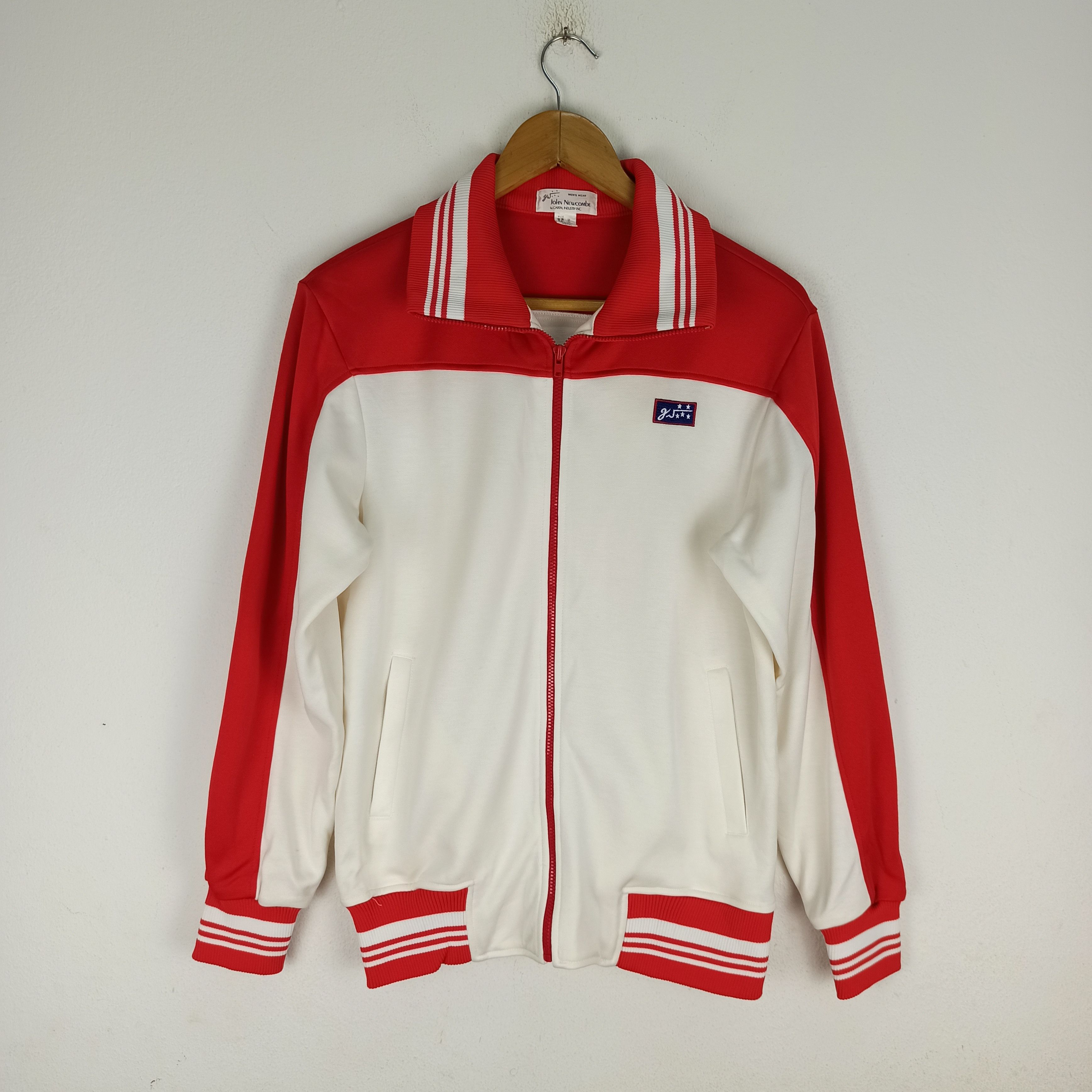 Japanese Brand Vintage John Newcombe Track Top Made in Japan Size US M / EU 48-50 / 2 - 1 Thumbnail