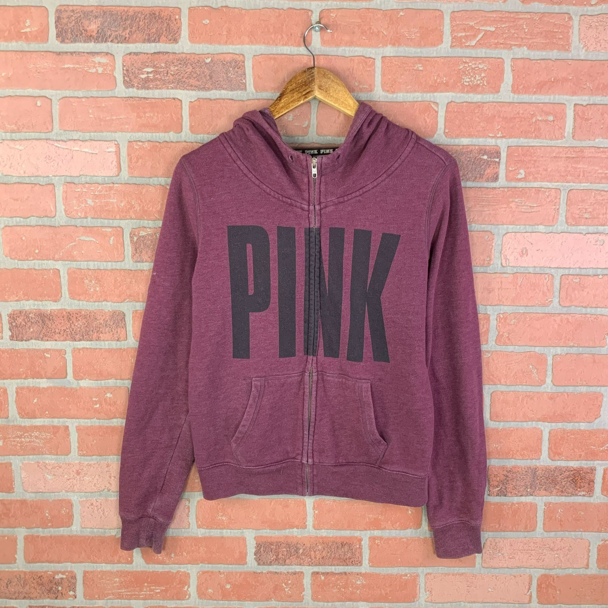 Victoria s Secret Victoria s Secret Pink Full Zip Hoodie Purple Size XS Grailed