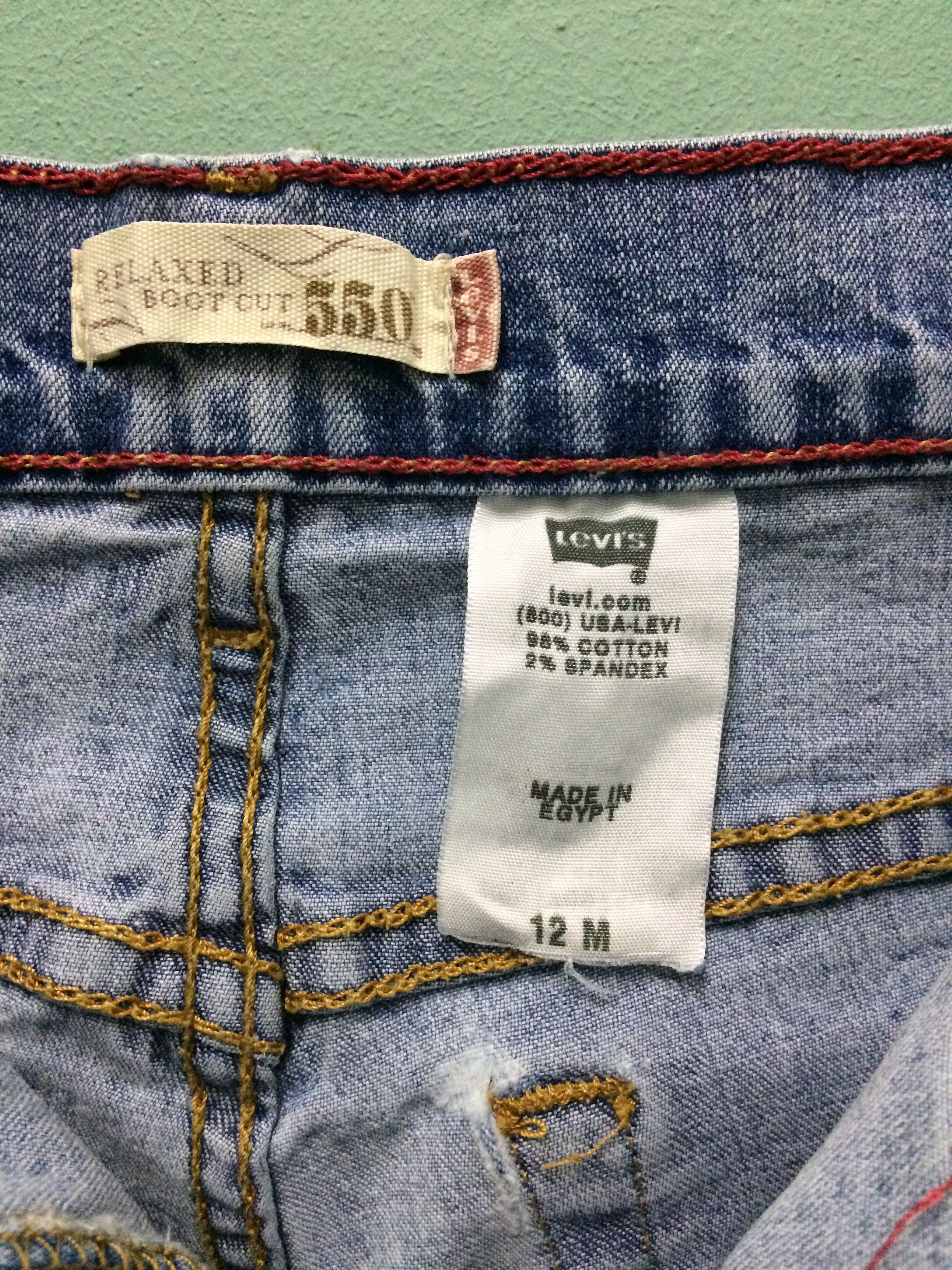 Levi's × Vintage Vintage Distressed Levis 550 Relaxed Bootcut Jeans #B-155 Size US 29 - 10 Thumbnail