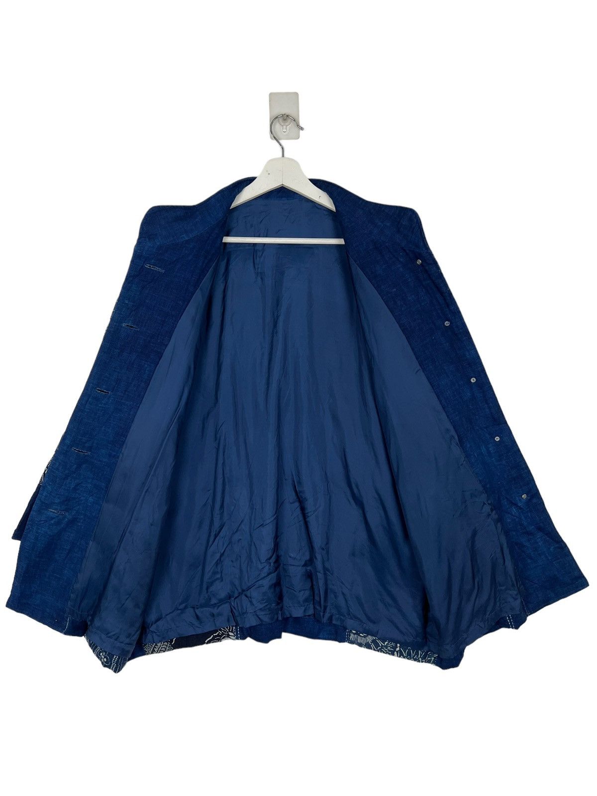 Japanese Brand × Real Japan Blues RARE 60s VINTAGE JAPANESE SILK KIMONO CARDIGAN JACKET Size US L / EU 52-54 / 3 - 5 Thumbnail